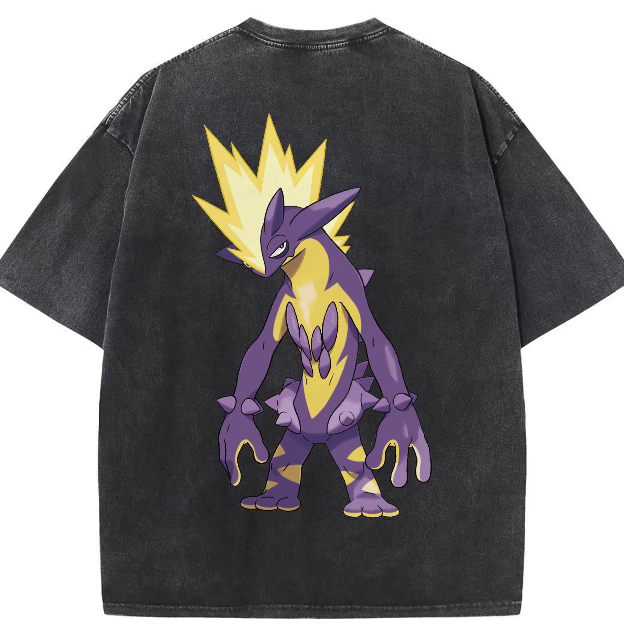 （画像用） ポケットモンスター Pokémon 綿100% ヴィンテージ風 半袖Tシャツ（背面プリント）