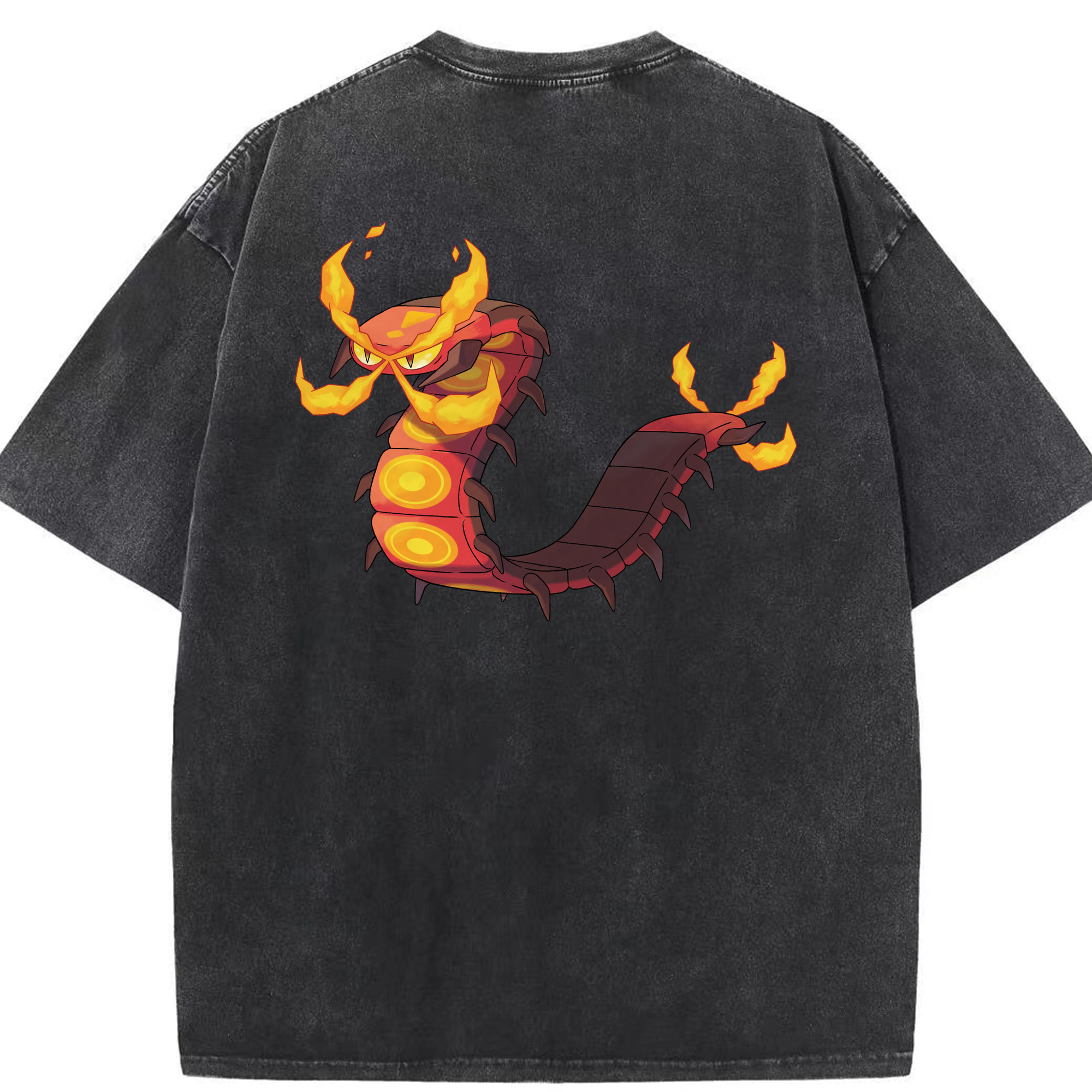 （画像用） ポケットモンスター Pokémon 綿100% ヴィンテージ風 半袖Tシャツ（背面プリント）
