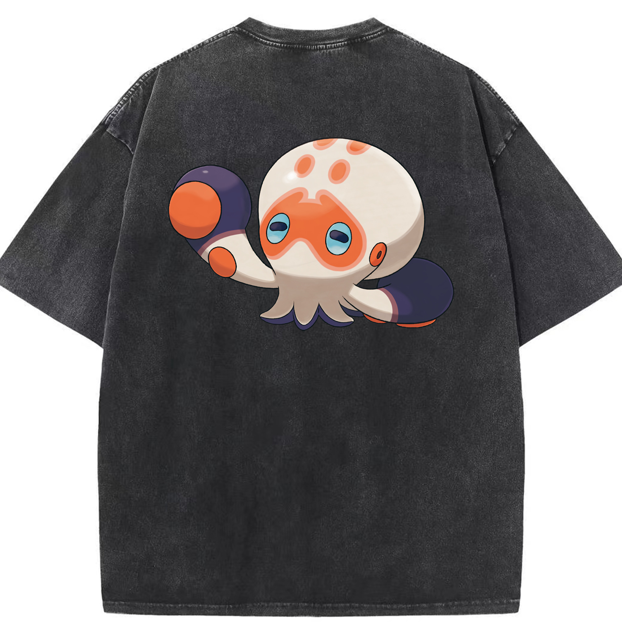 （画像用） ポケットモンスター Pokémon 綿100% ヴィンテージ風 半袖Tシャツ（背面プリント）