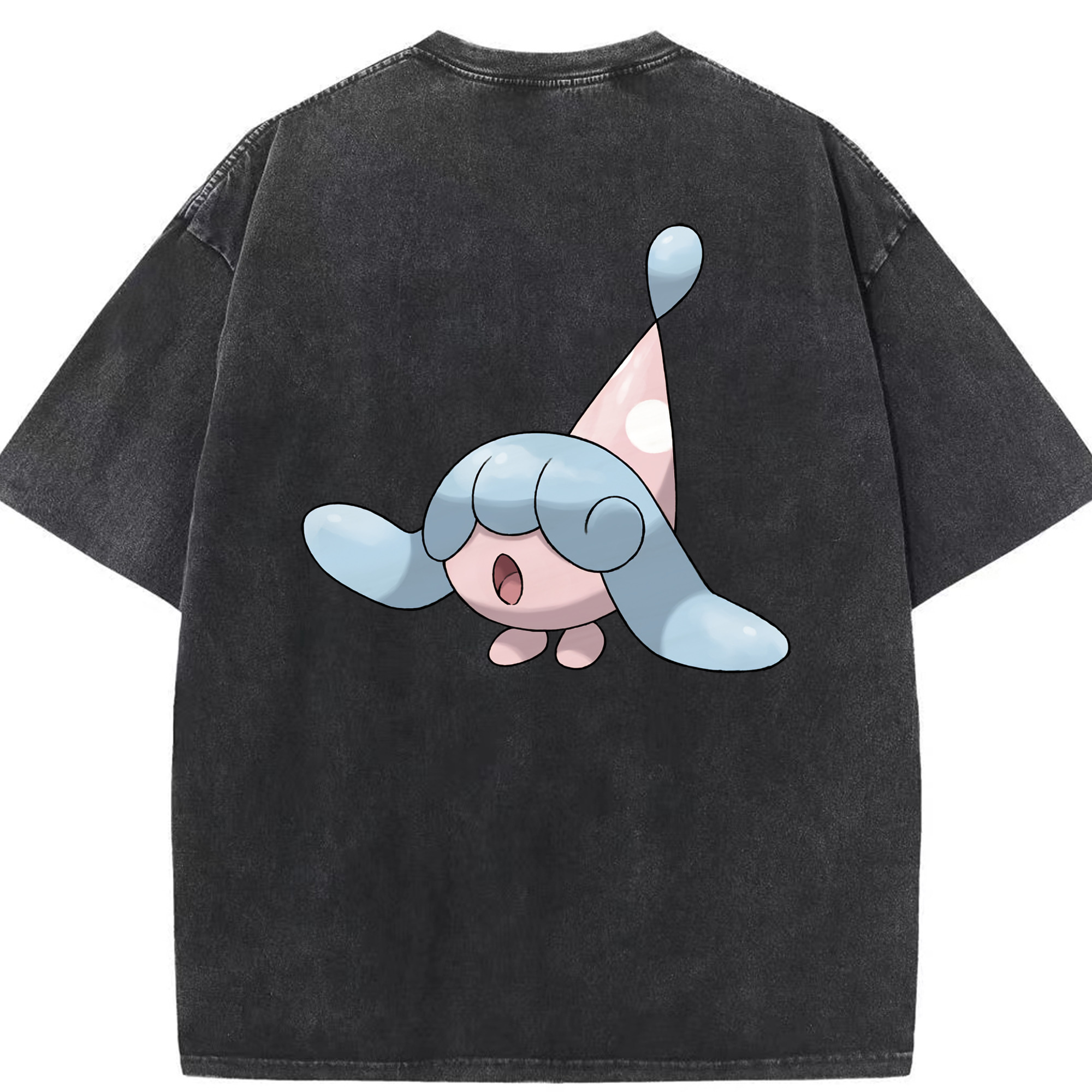 （画像用） ポケットモンスター Pokémon 綿100% ヴィンテージ風 半袖Tシャツ（背面プリント）