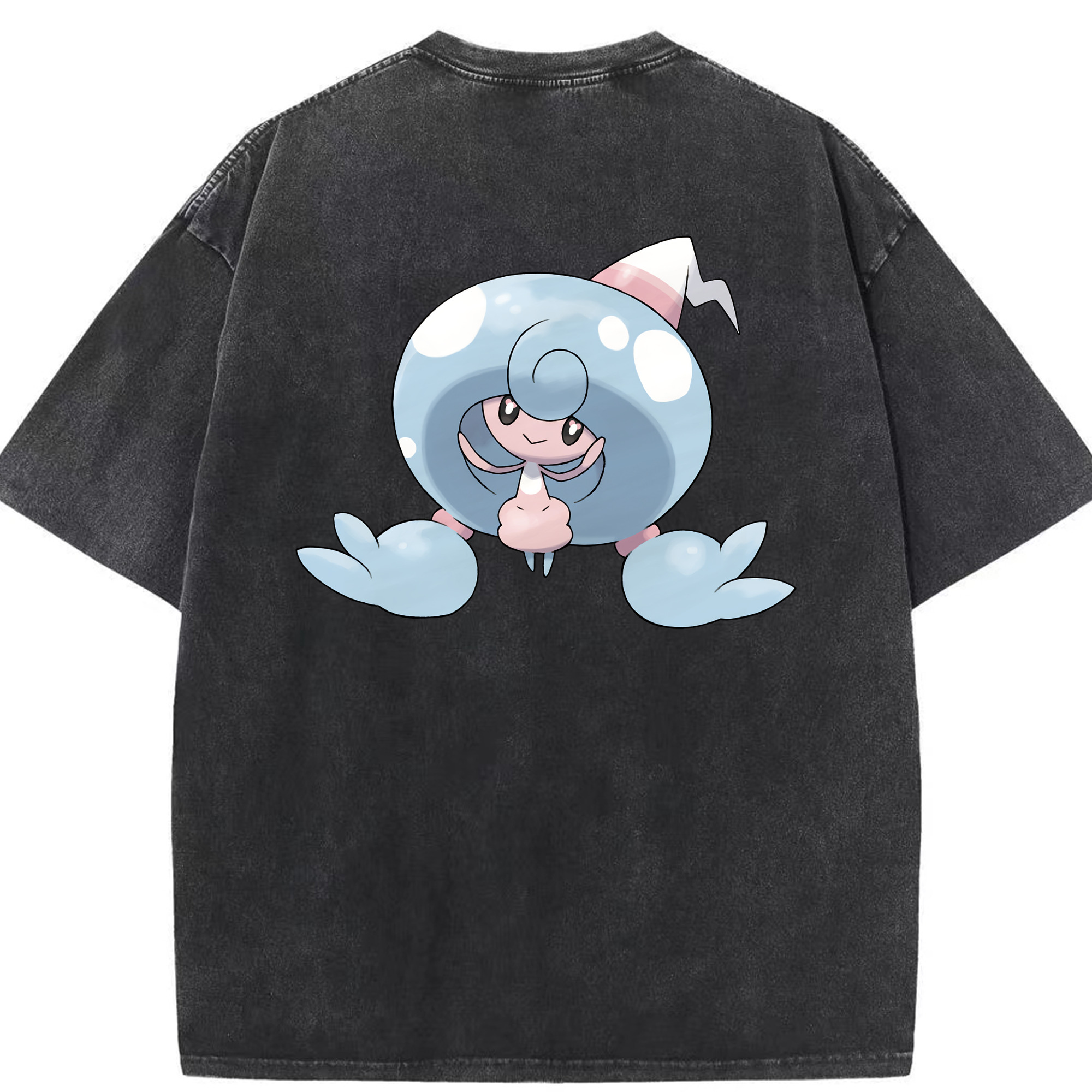 （画像用） ポケットモンスター Pokémon 綿100% ヴィンテージ風 半袖Tシャツ（背面プリント）