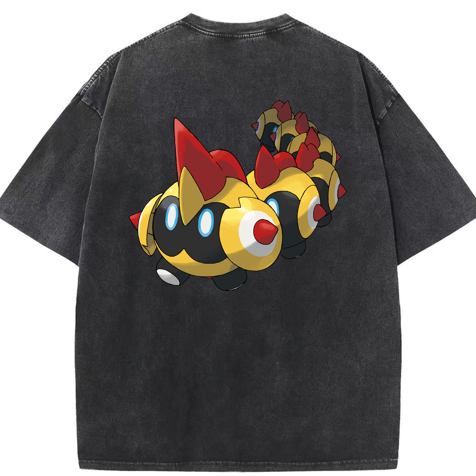 （画像用） ポケットモンスター Pokémon 綿100% ヴィンテージ風 半袖Tシャツ（背面プリント）