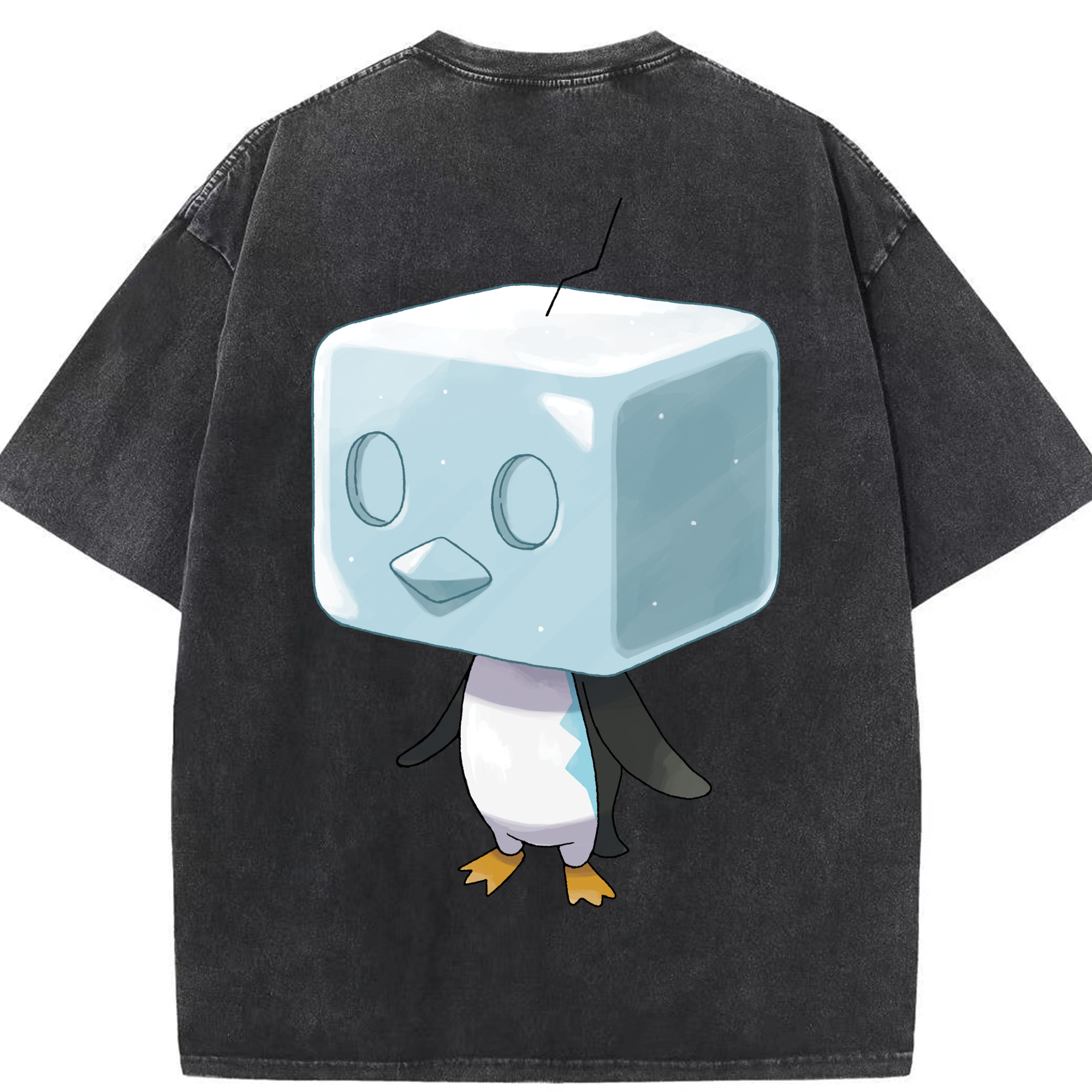 （画像用） ポケットモンスター Pokémon 綿100% ヴィンテージ風 半袖Tシャツ（背面プリント）