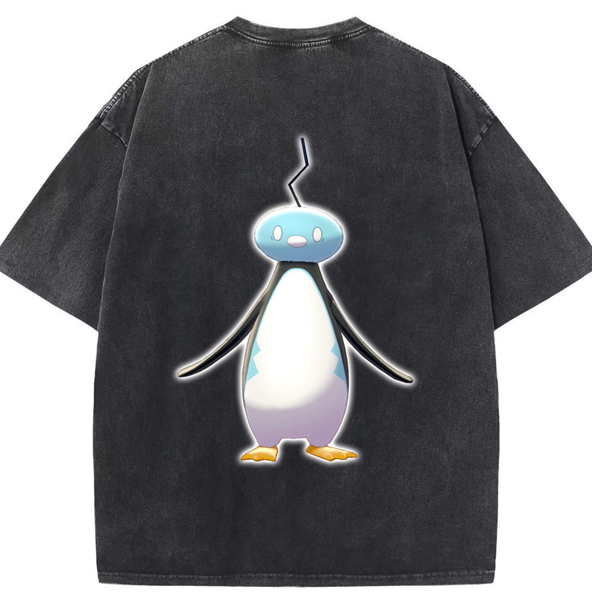 （画像用） ポケットモンスター Pokémon 綿100% ヴィンテージ風 半袖Tシャツ（背面プリント）