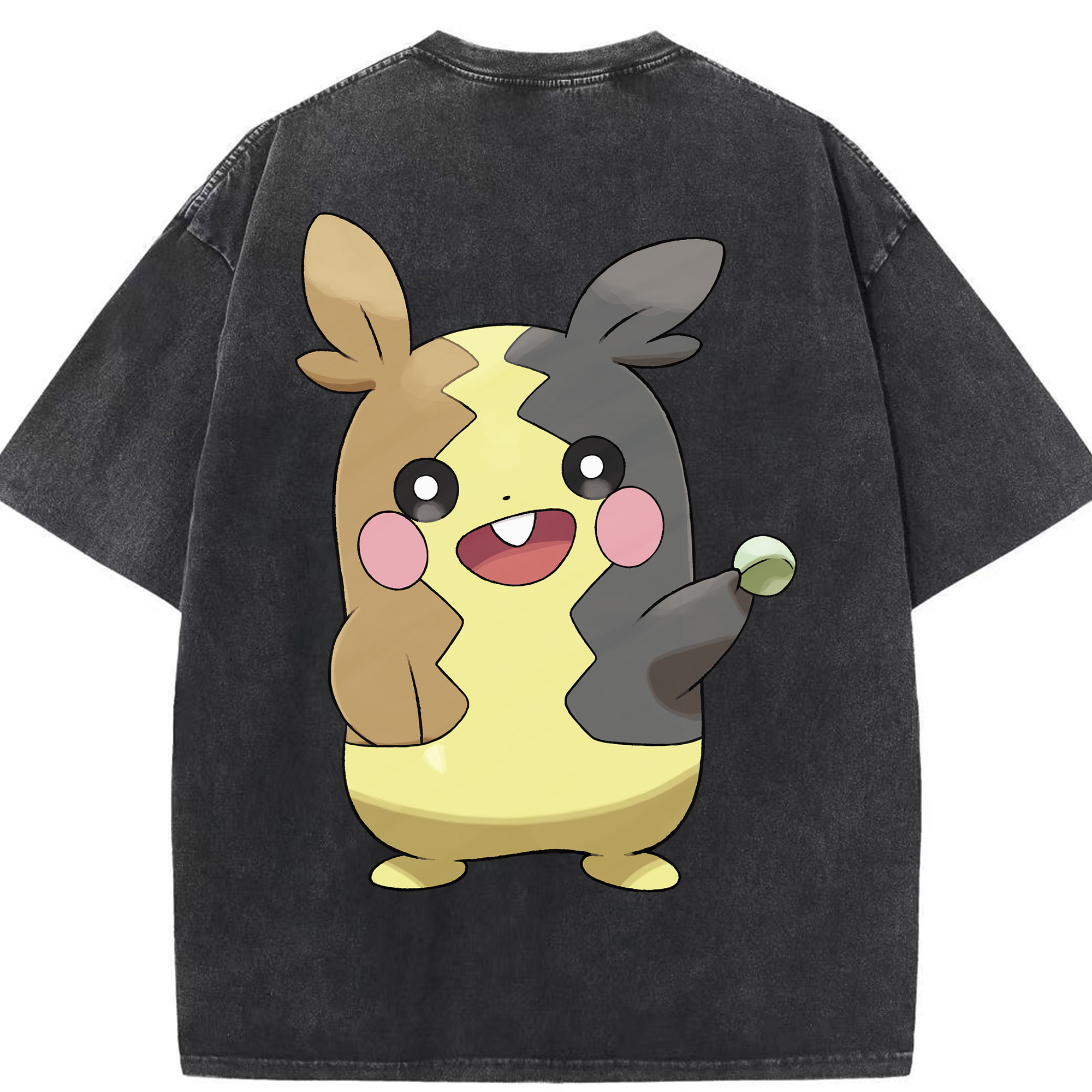 （画像用） ポケットモンスター Pokémon 綿100% ヴィンテージ風 半袖Tシャツ（背面プリント）