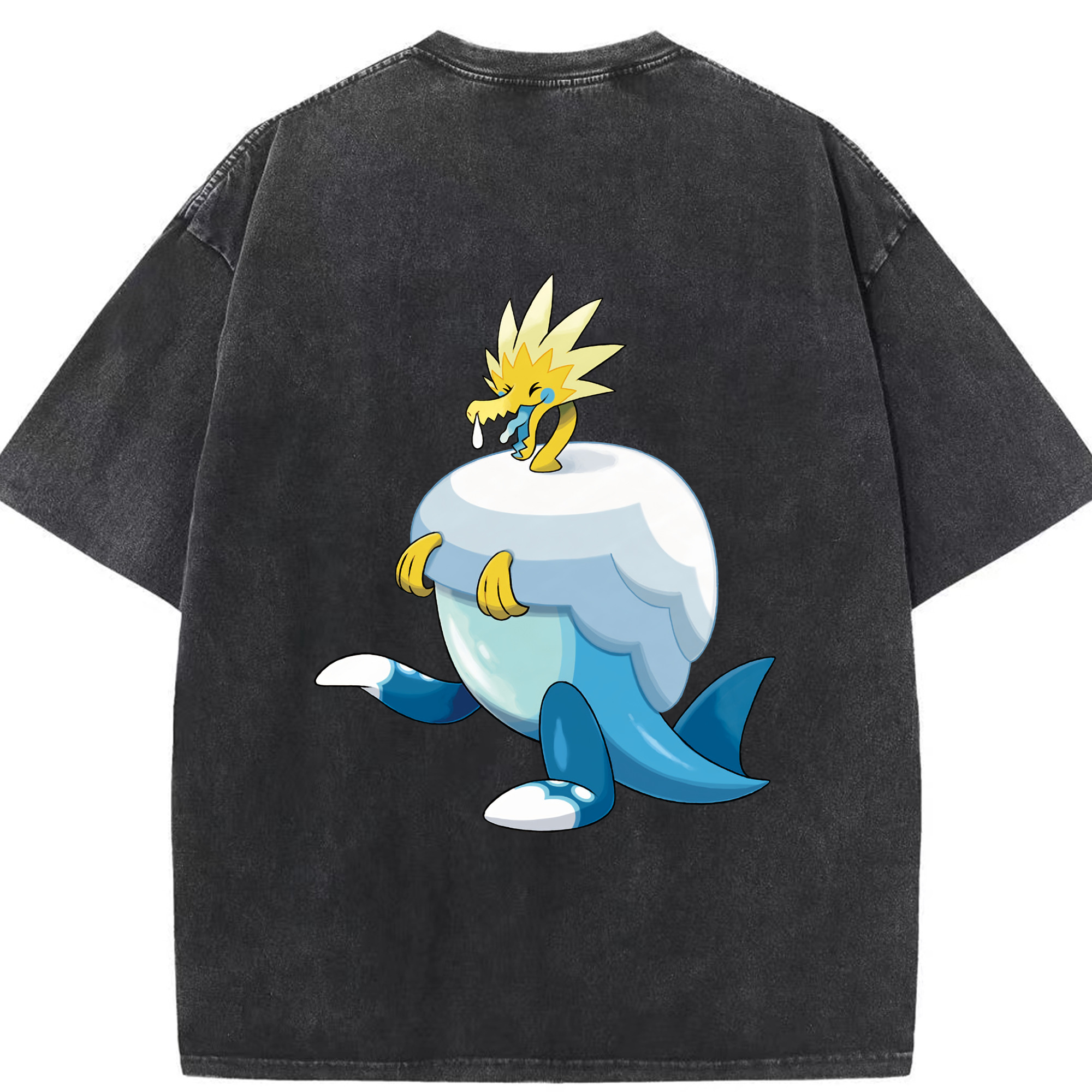 （画像用） ポケットモンスター Pokémon 綿100% ヴィンテージ風 半袖Tシャツ（背面プリント）