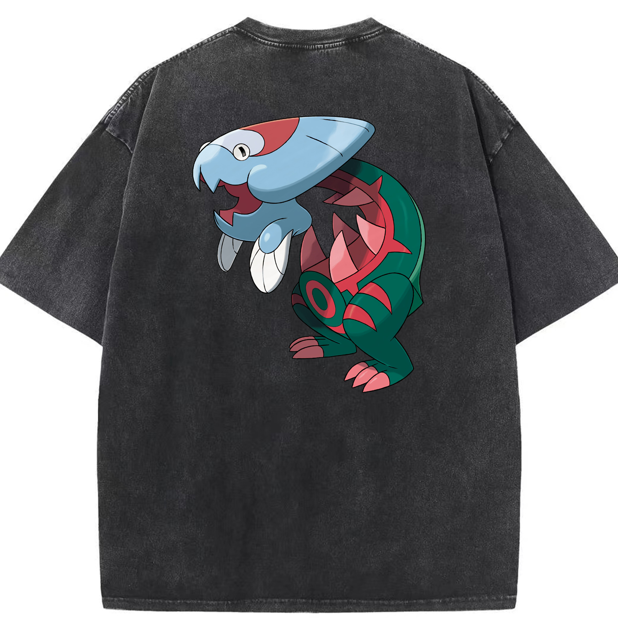 （画像用） ポケットモンスター Pokémon 綿100% ヴィンテージ風 半袖Tシャツ（背面プリント）
