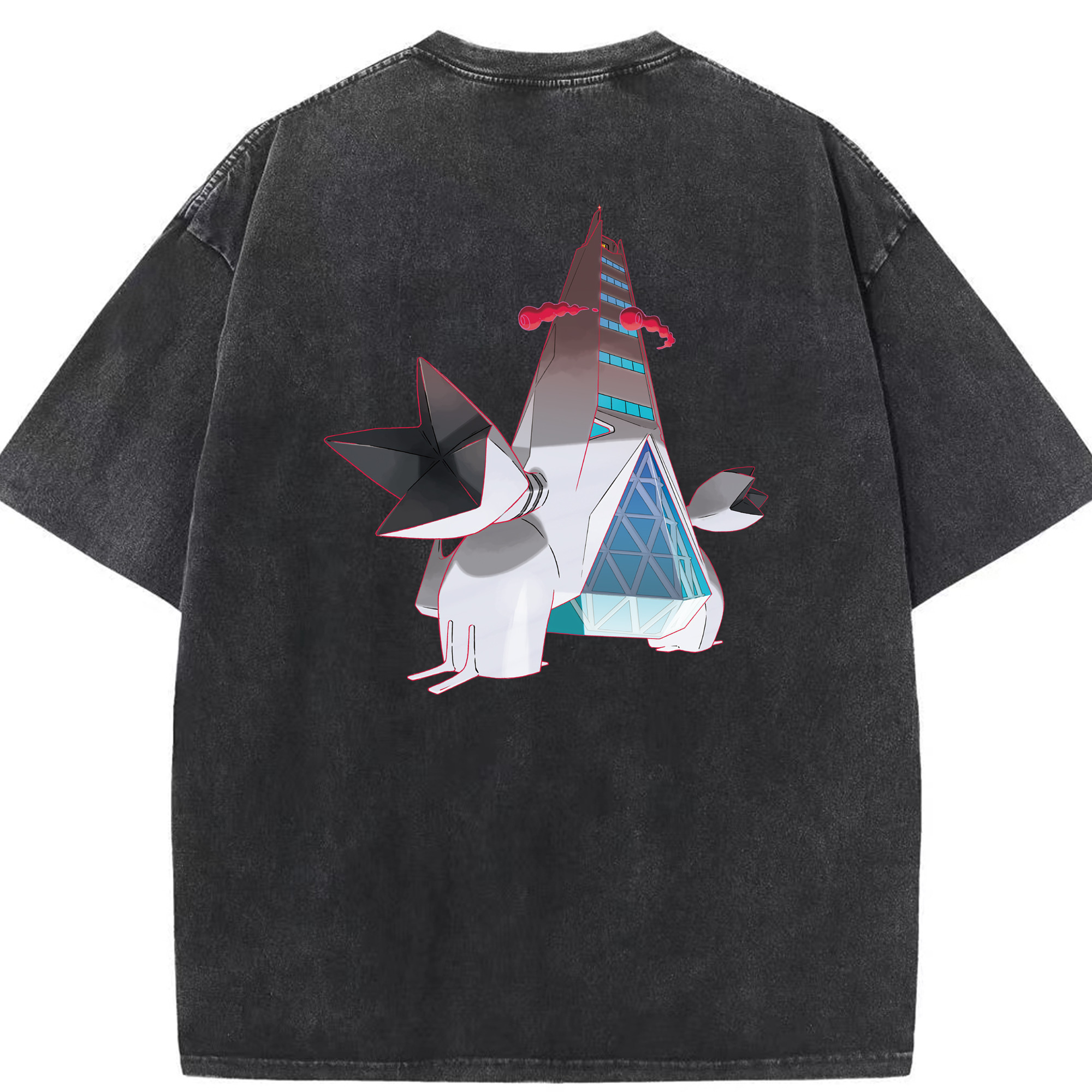 （画像用） ポケットモンスター Pokémon 綿100% ヴィンテージ風 半袖Tシャツ（背面プリント）