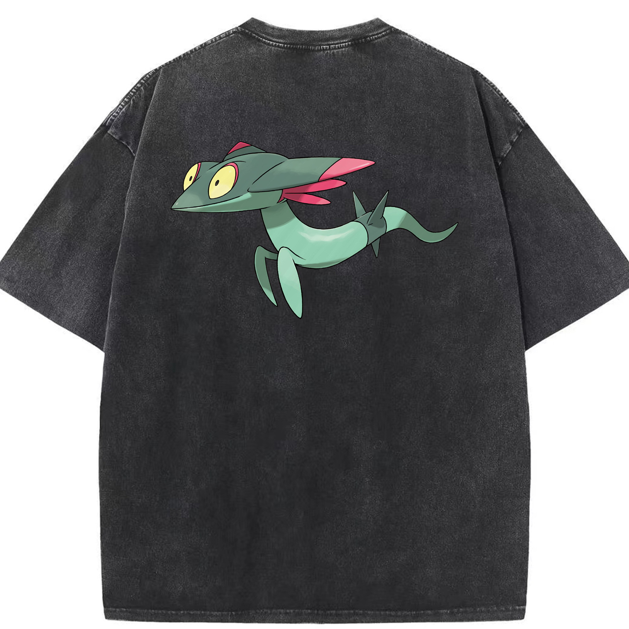 （画像用） ポケットモンスター Pokémon 綿100% ヴィンテージ風 半袖Tシャツ（背面プリント）