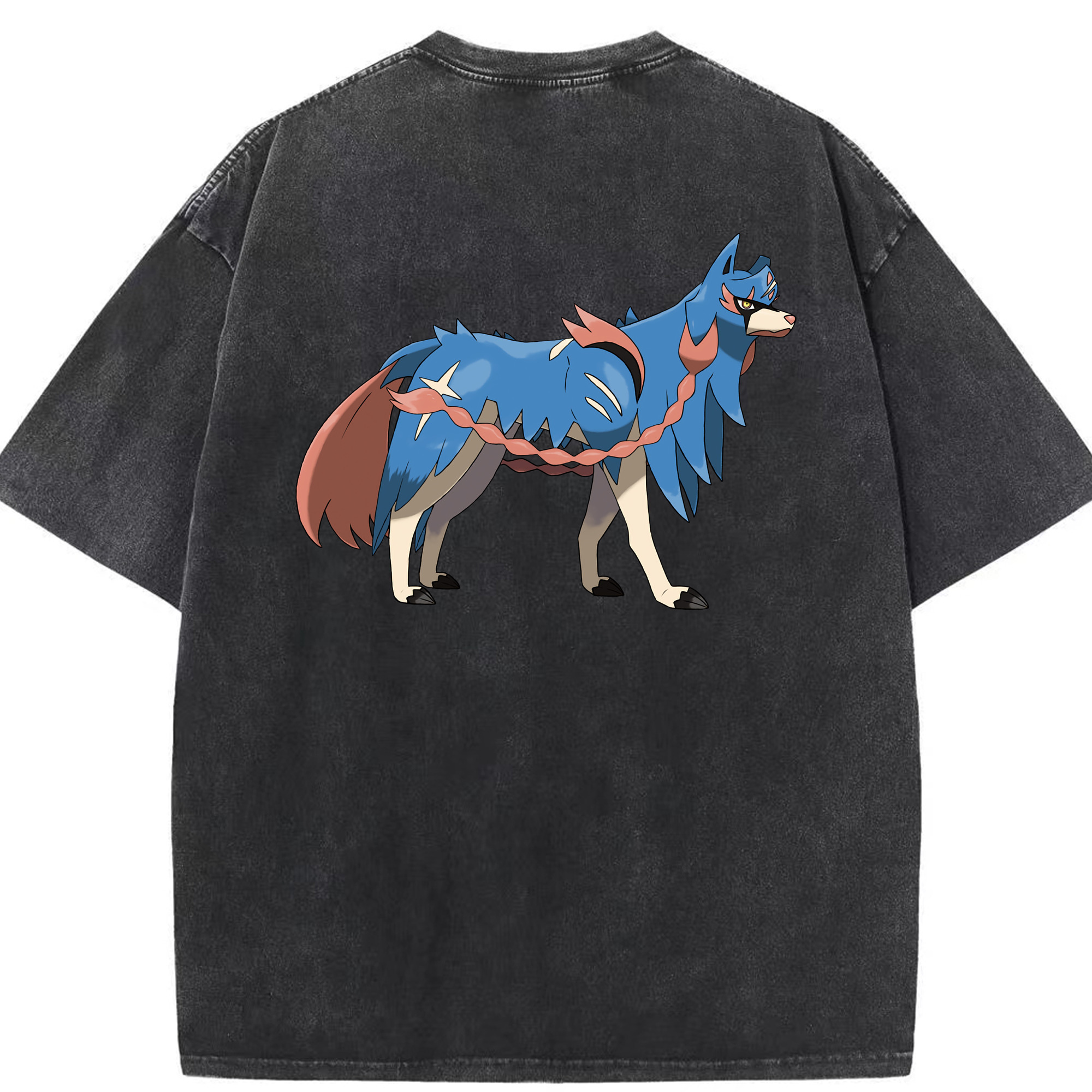 （画像用） ポケットモンスター Pokémon 綿100% ヴィンテージ風 半袖Tシャツ（背面プリント）