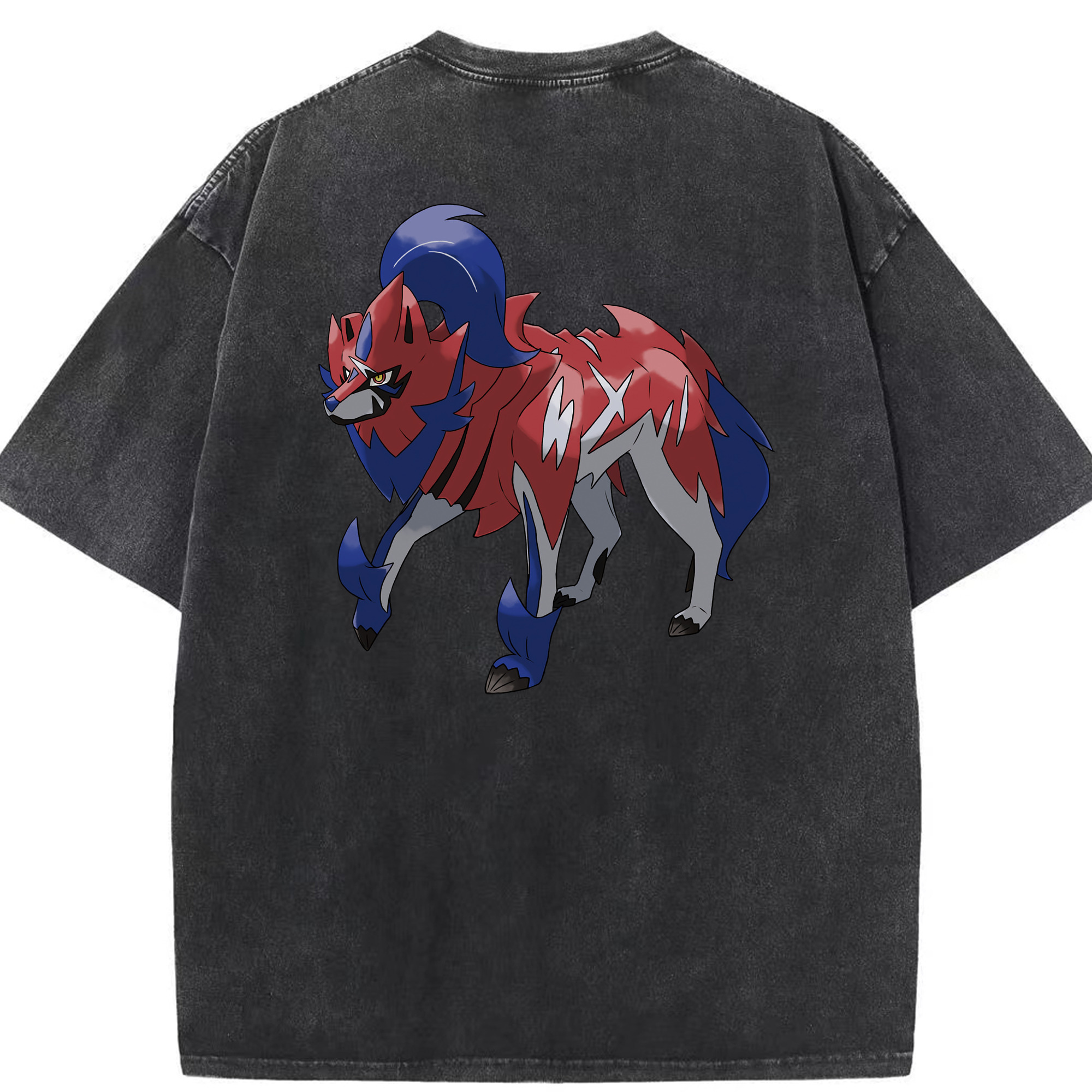 （画像用） ポケットモンスター Pokémon 綿100% ヴィンテージ風 半袖Tシャツ（背面プリント）