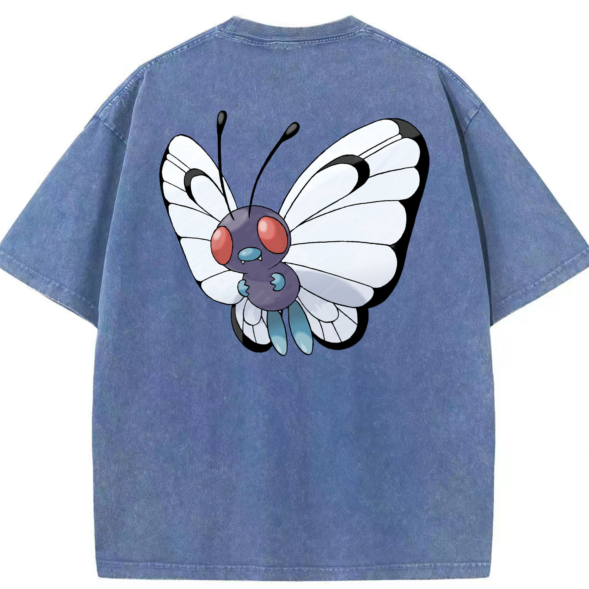 （画像用） ポケットモンスター Pokémon 綿100% ヴィンテージ風 半袖Tシャツ（背面プリント）