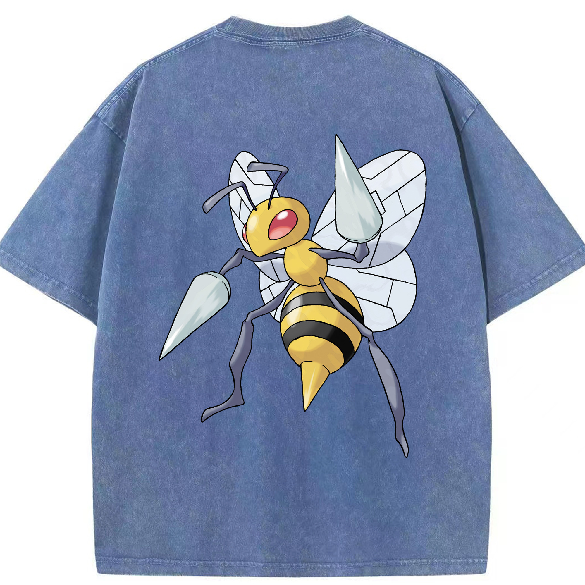 （画像用） ポケットモンスター Pokémon 綿100% ヴィンテージ風 半袖Tシャツ（背面プリント）