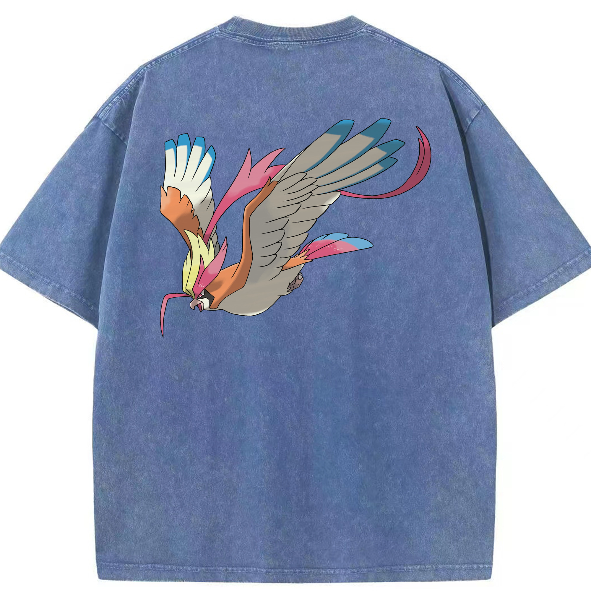 （画像用） ポケットモンスター Pokémon 綿100% ヴィンテージ風 半袖Tシャツ（背面プリント）