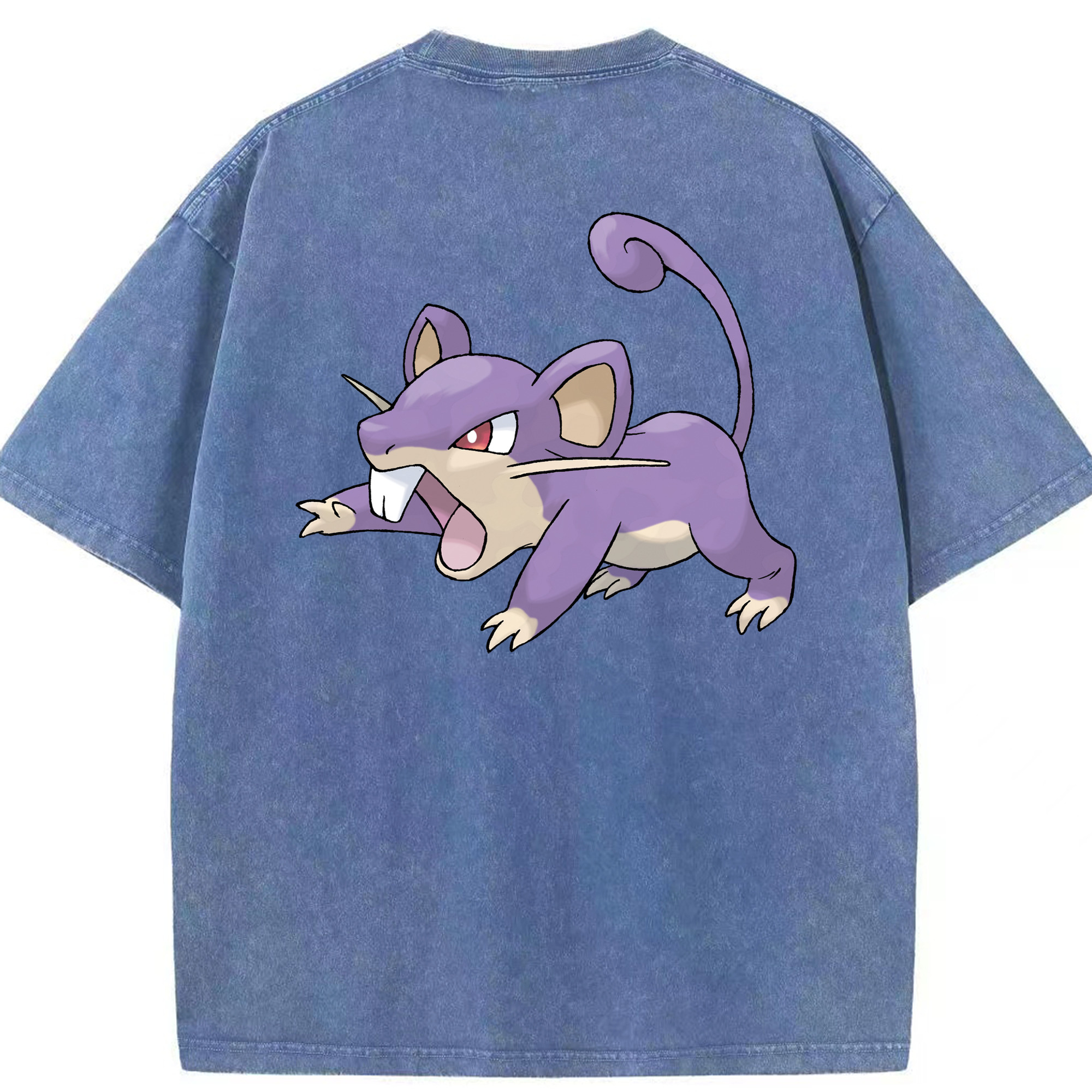 （画像用） ポケットモンスター Pokémon 綿100% ヴィンテージ風 半袖Tシャツ（背面プリント）