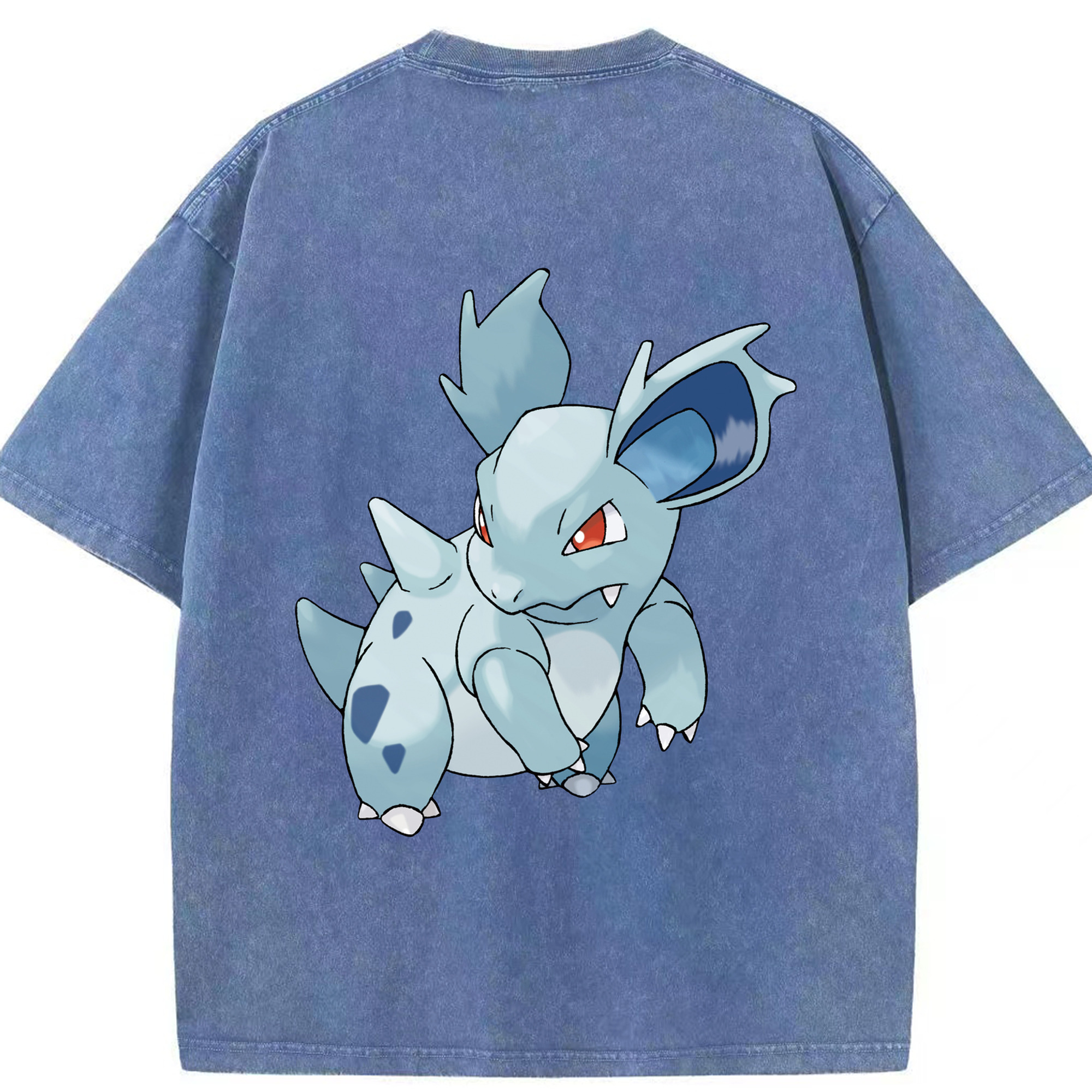 （画像用） ポケットモンスター Pokémon 綿100% ヴィンテージ風 半袖Tシャツ（背面プリント）