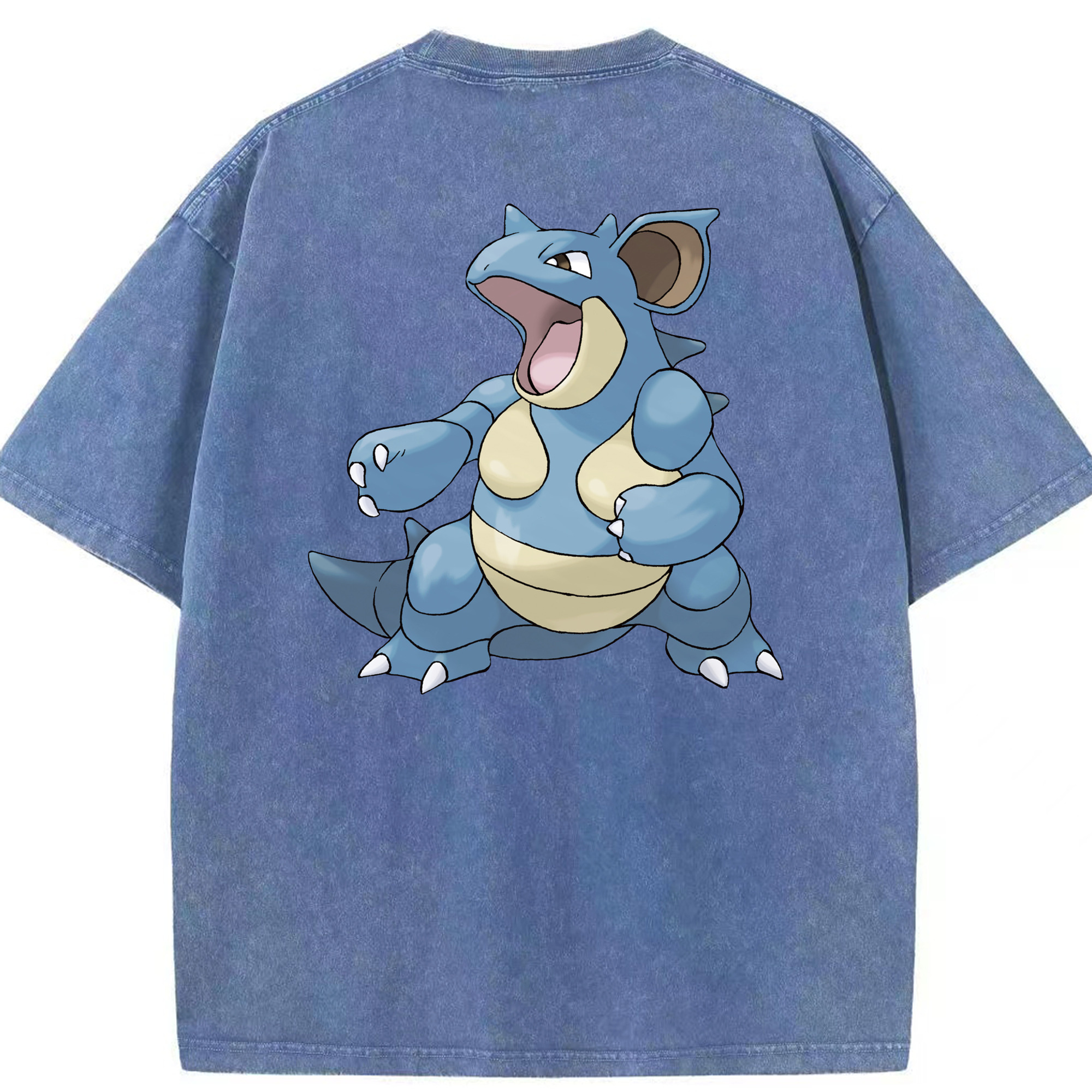 （画像用） ポケットモンスター Pokémon 綿100% ヴィンテージ風 半袖Tシャツ（背面プリント）