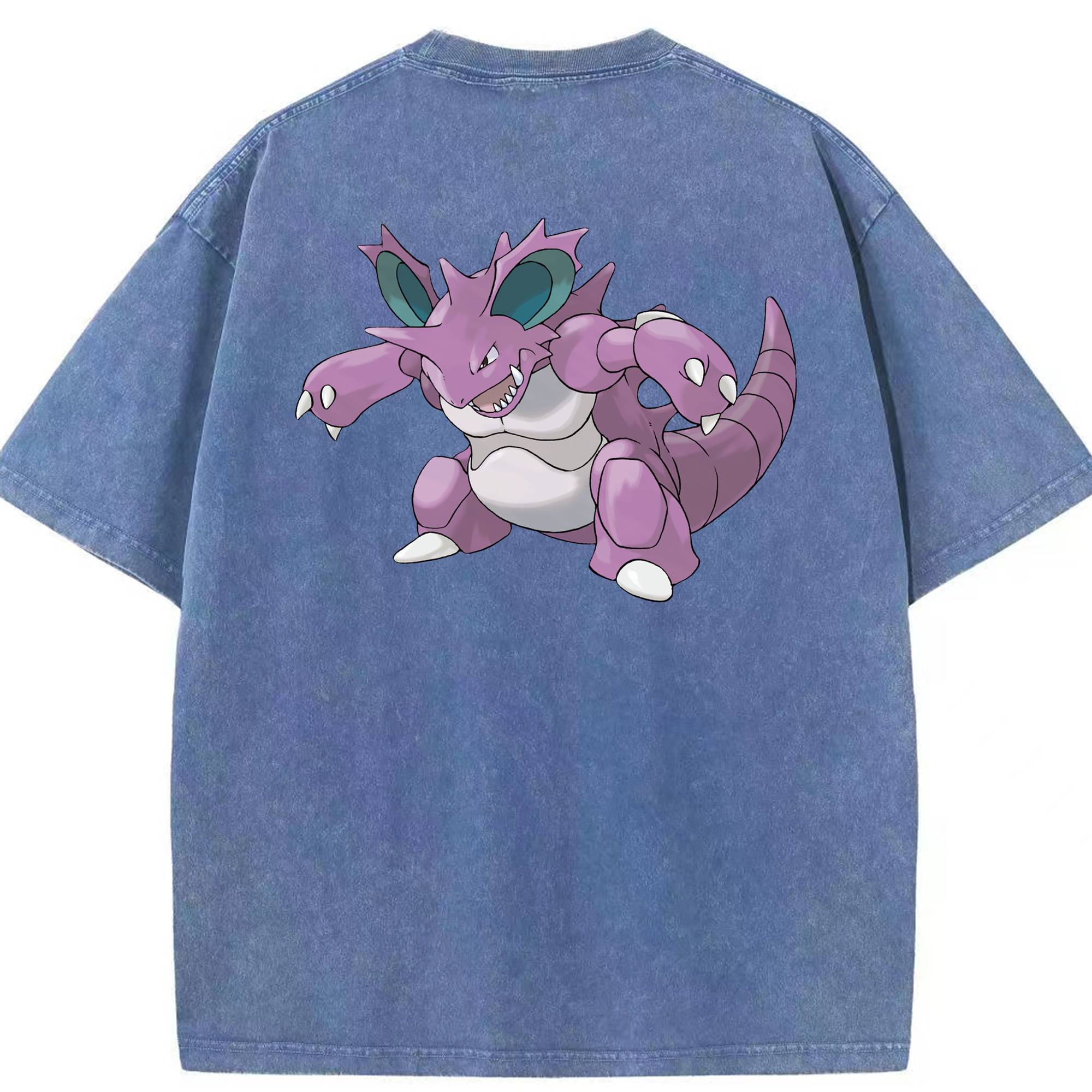 （画像用） ポケットモンスター Pokémon 綿100% ヴィンテージ風 半袖Tシャツ（背面プリント）