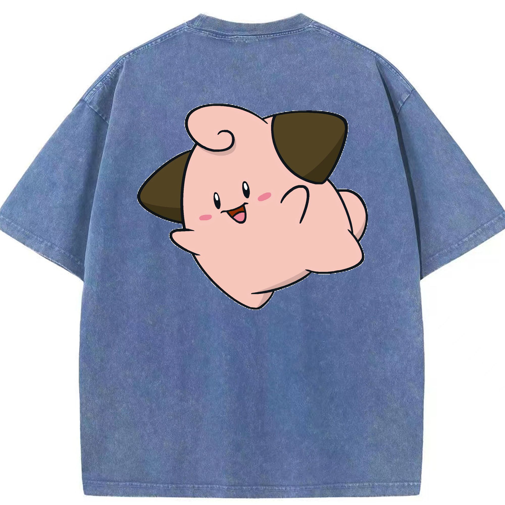 （画像用） ポケットモンスター Pokémon 綿100% ヴィンテージ風 半袖Tシャツ（背面プリント）