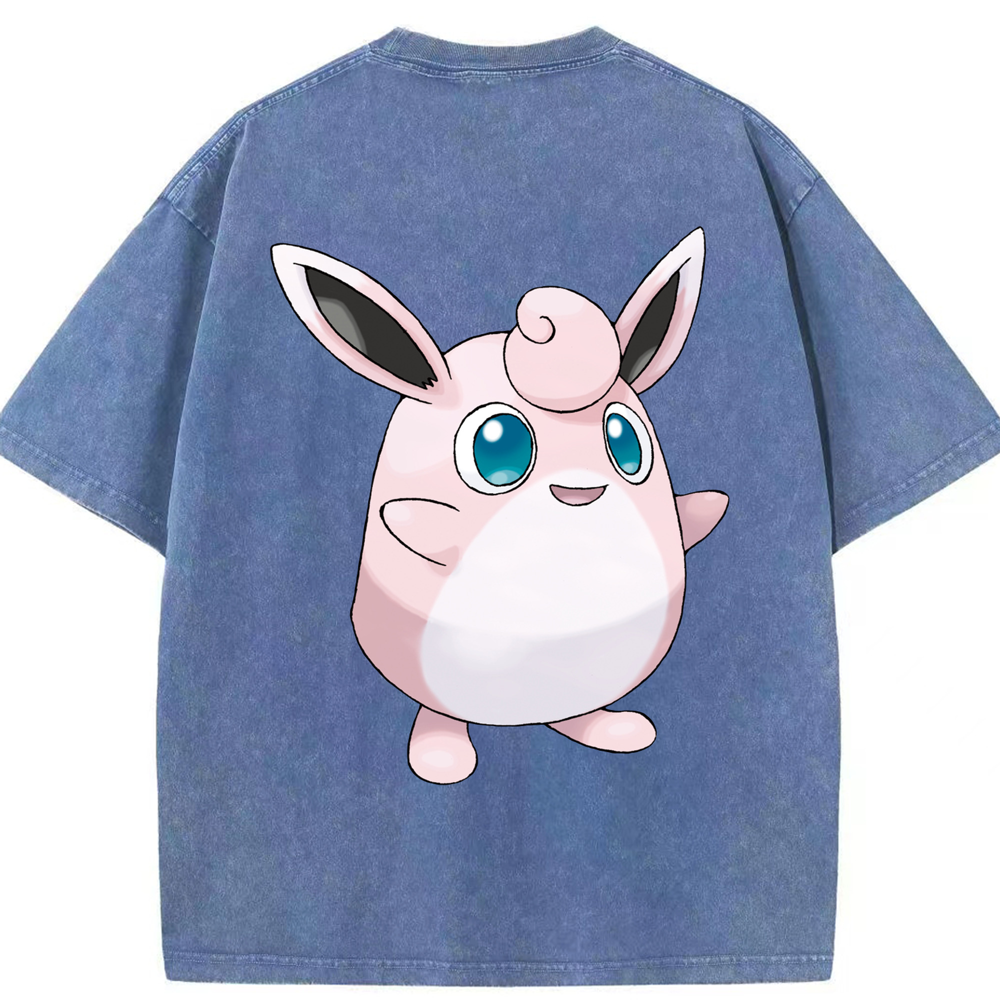 （画像用） ポケットモンスター Pokémon 綿100% ヴィンテージ風 半袖Tシャツ（背面プリント）