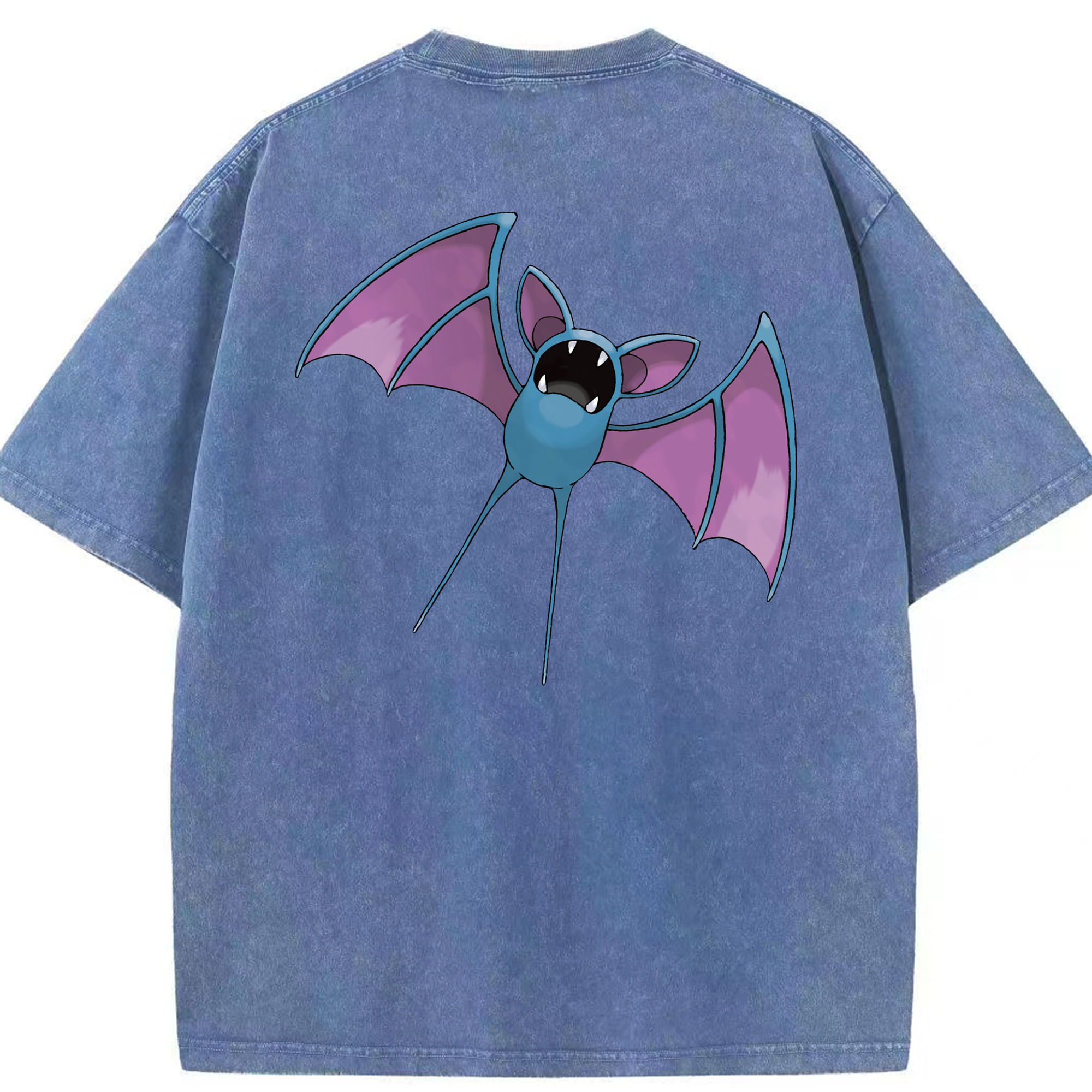 （画像用） ポケットモンスター Pokémon 綿100% ヴィンテージ風 半袖Tシャツ（背面プリント）