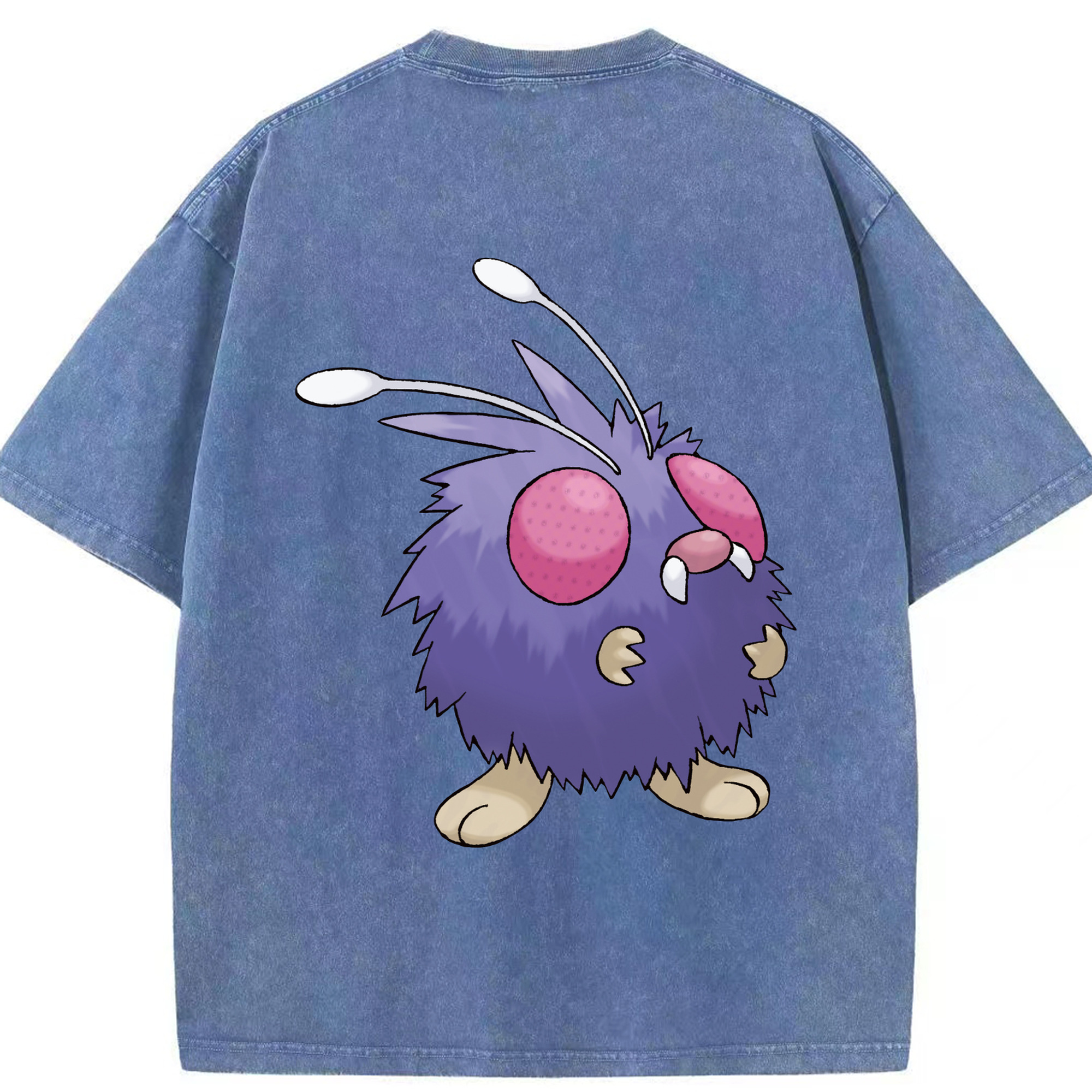 （画像用） ポケットモンスター Pokémon 綿100% ヴィンテージ風 半袖Tシャツ（背面プリント）