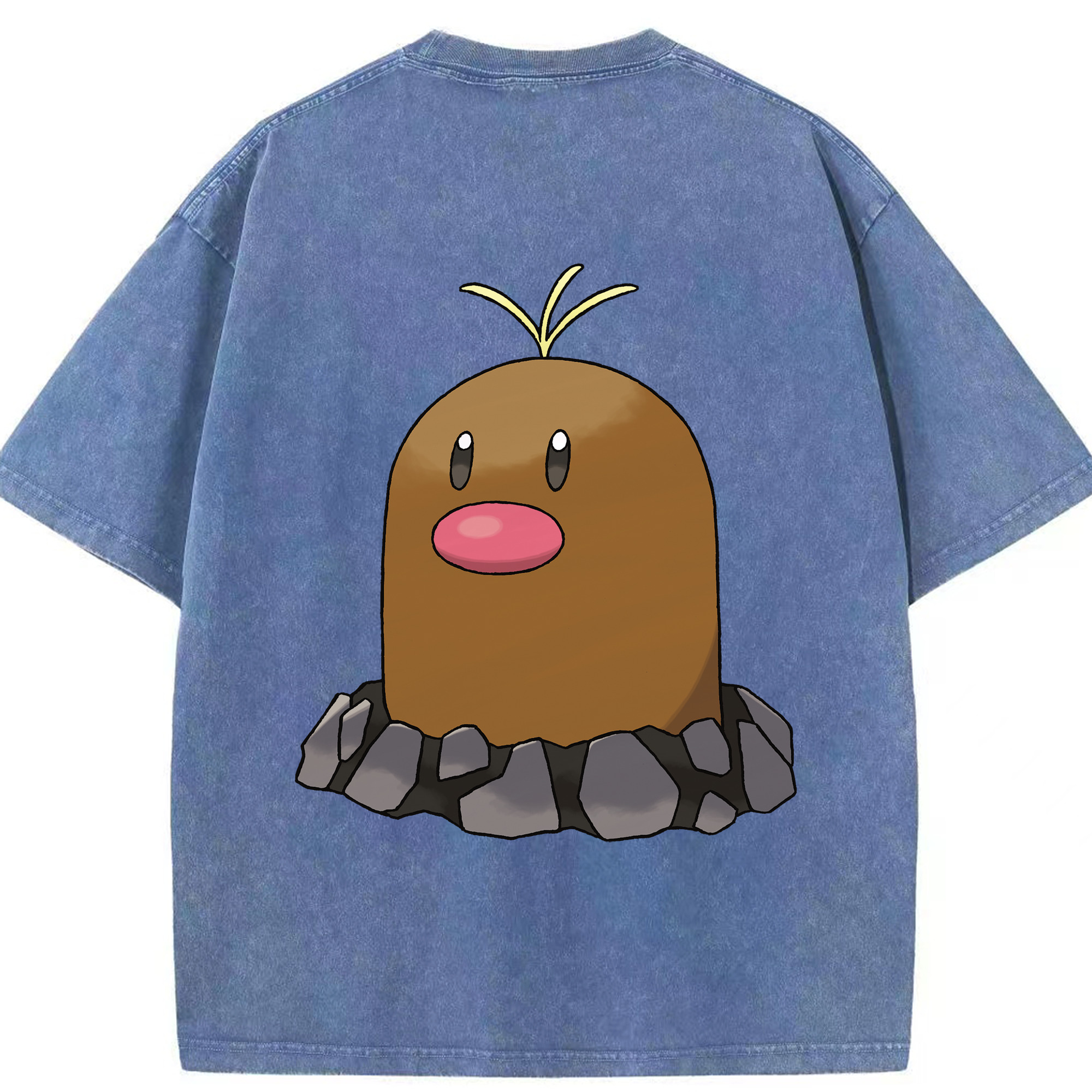 （画像用） ポケットモンスター Pokémon 綿100% ヴィンテージ風 半袖Tシャツ（背面プリント）