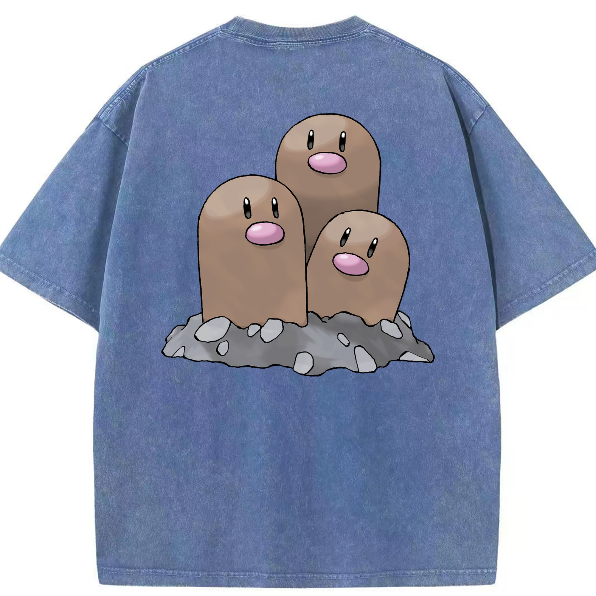 （画像用） ポケットモンスター Pokémon 綿100% ヴィンテージ風 半袖Tシャツ（背面プリント）