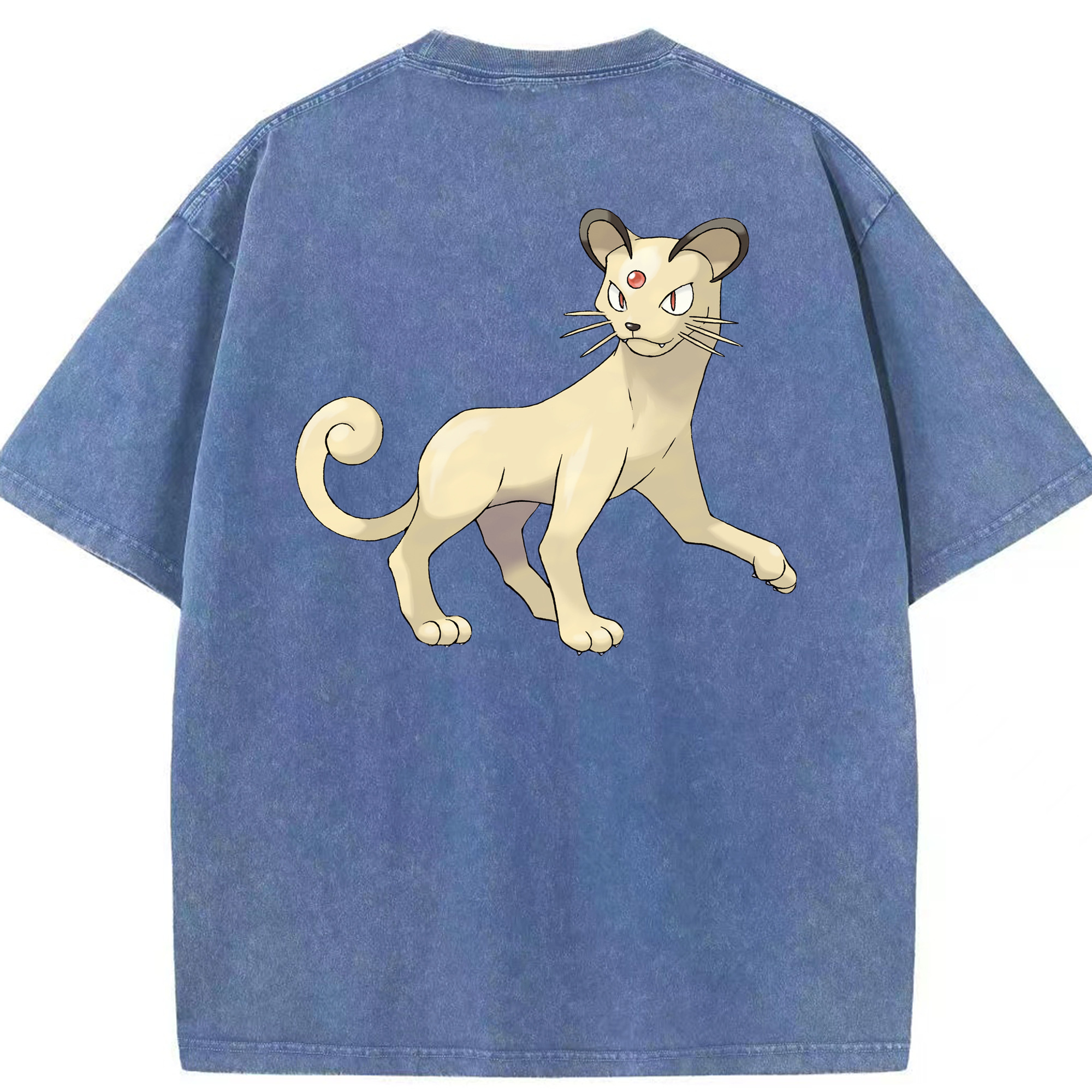 （画像用） ポケットモンスター Pokémon 綿100% ヴィンテージ風 半袖Tシャツ（背面プリント）