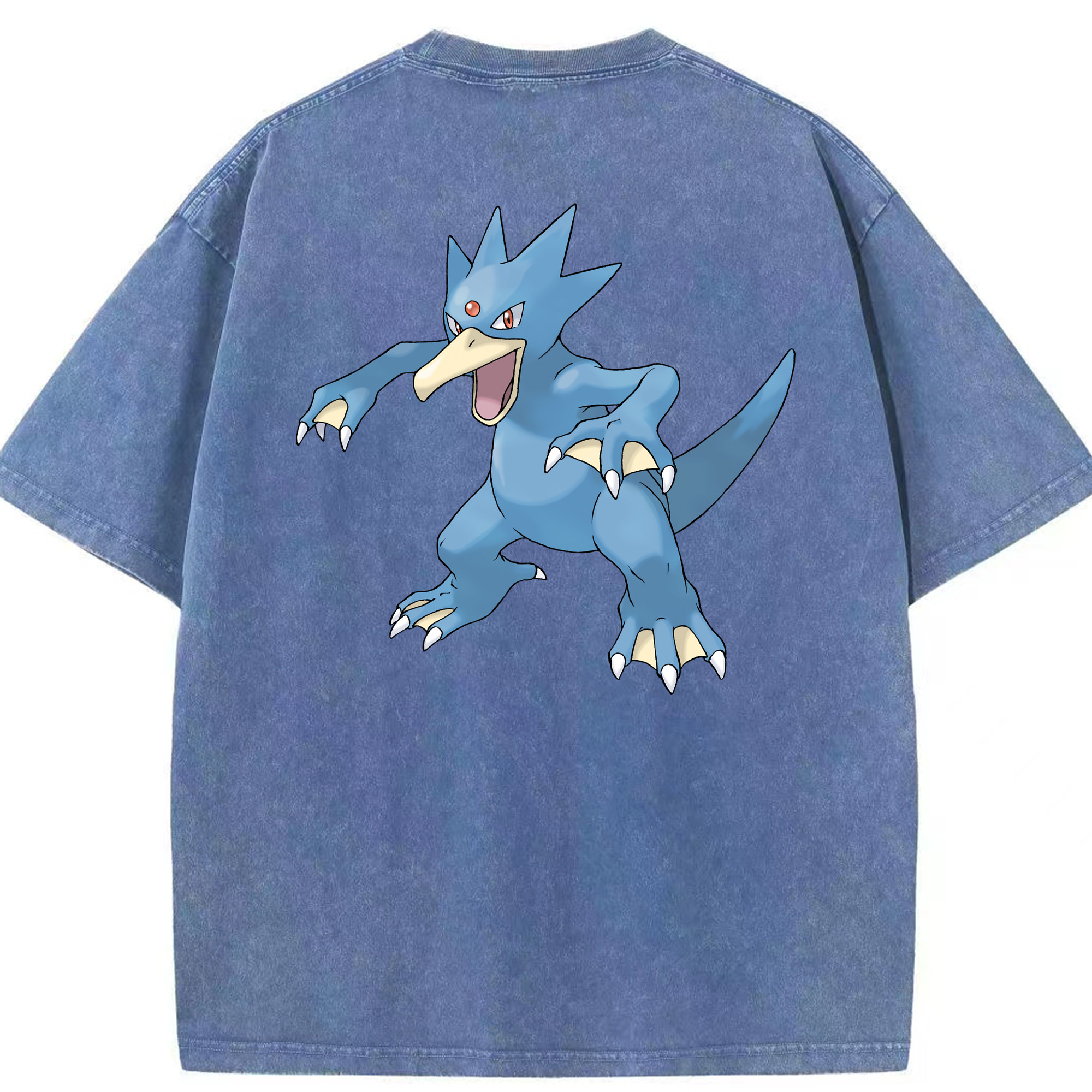 （画像用） ポケットモンスター Pokémon 綿100% ヴィンテージ風 半袖Tシャツ（背面プリント）