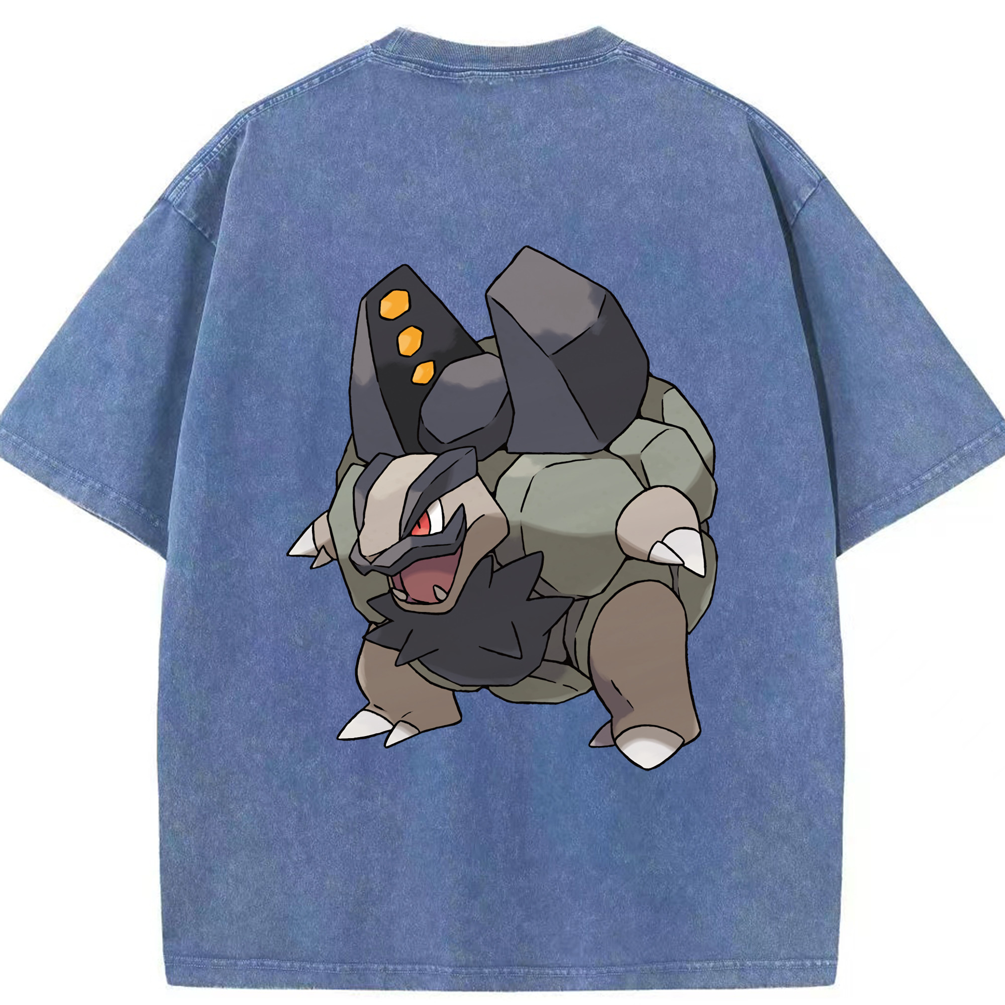 （画像用） ポケットモンスター Pokémon 綿100% ヴィンテージ風 半袖Tシャツ（背面プリント）