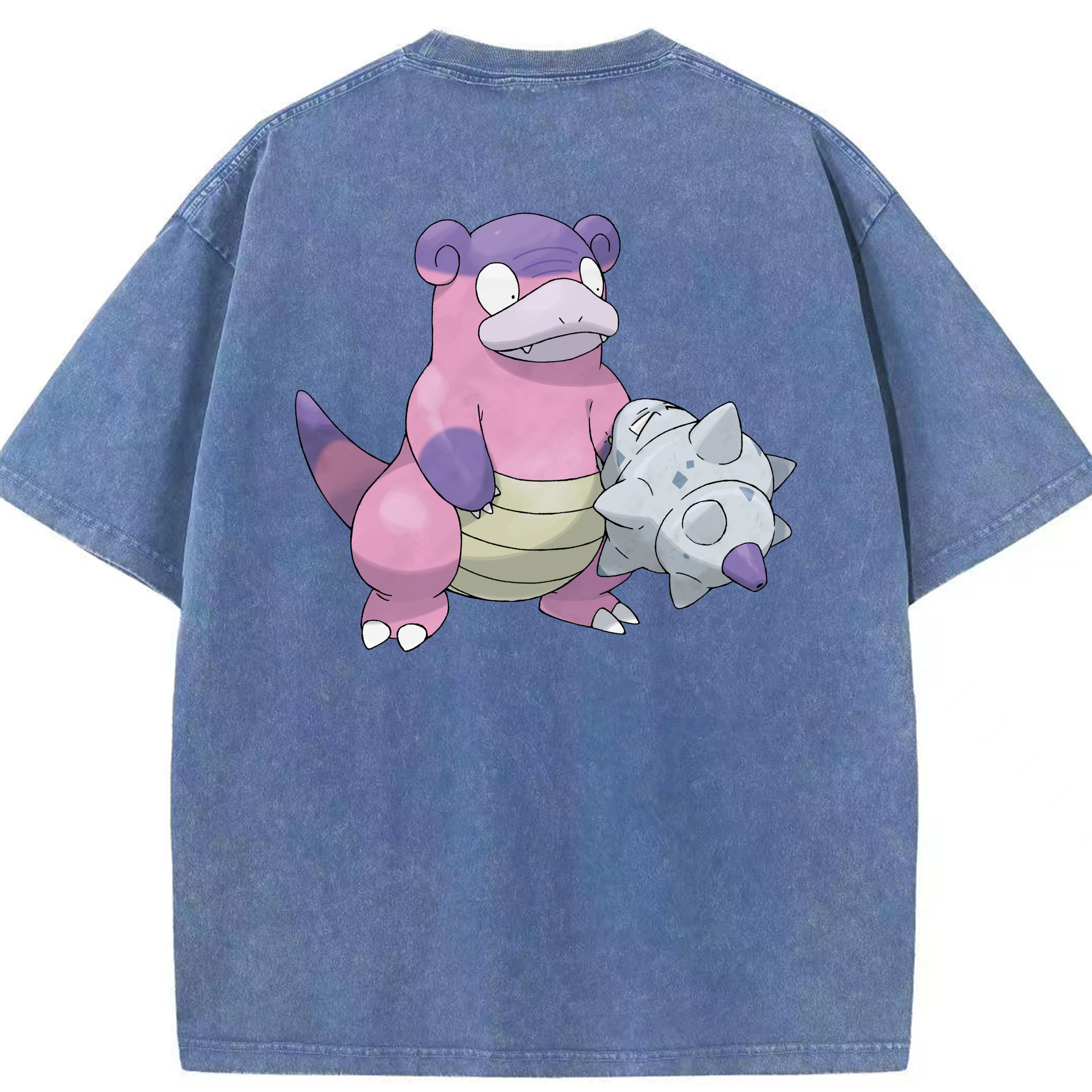 （画像用） ポケットモンスター Pokémon 綿100% ヴィンテージ風 半袖Tシャツ（背面プリント）