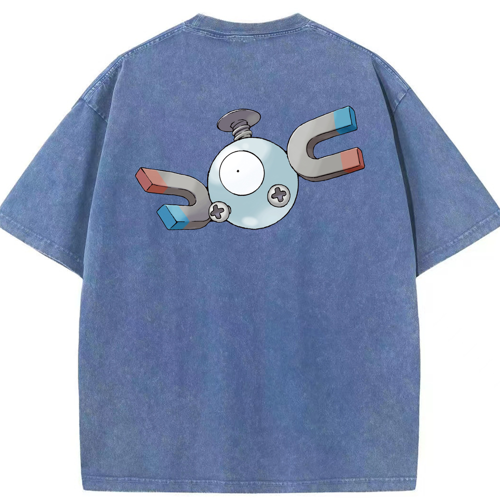 （画像用） ポケットモンスター Pokémon 綿100% ヴィンテージ風 半袖Tシャツ（背面プリント）