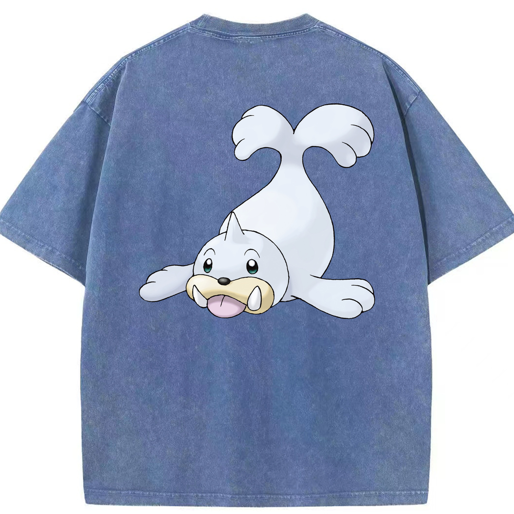 （画像用） ポケットモンスター Pokémon 綿100% ヴィンテージ風 半袖Tシャツ（背面プリント）