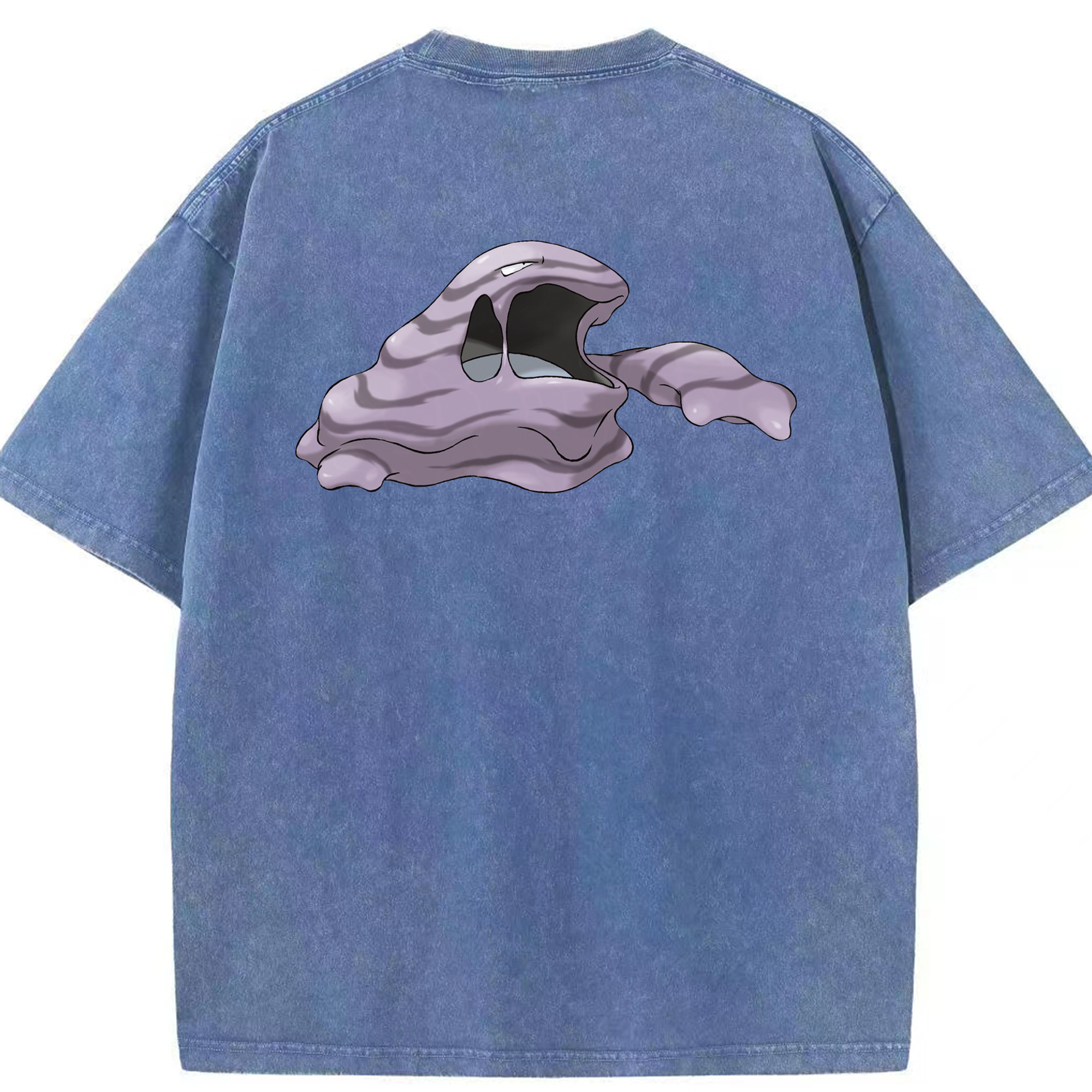 （画像用） ポケットモンスター Pokémon 綿100% ヴィンテージ風 半袖Tシャツ（背面プリント）
