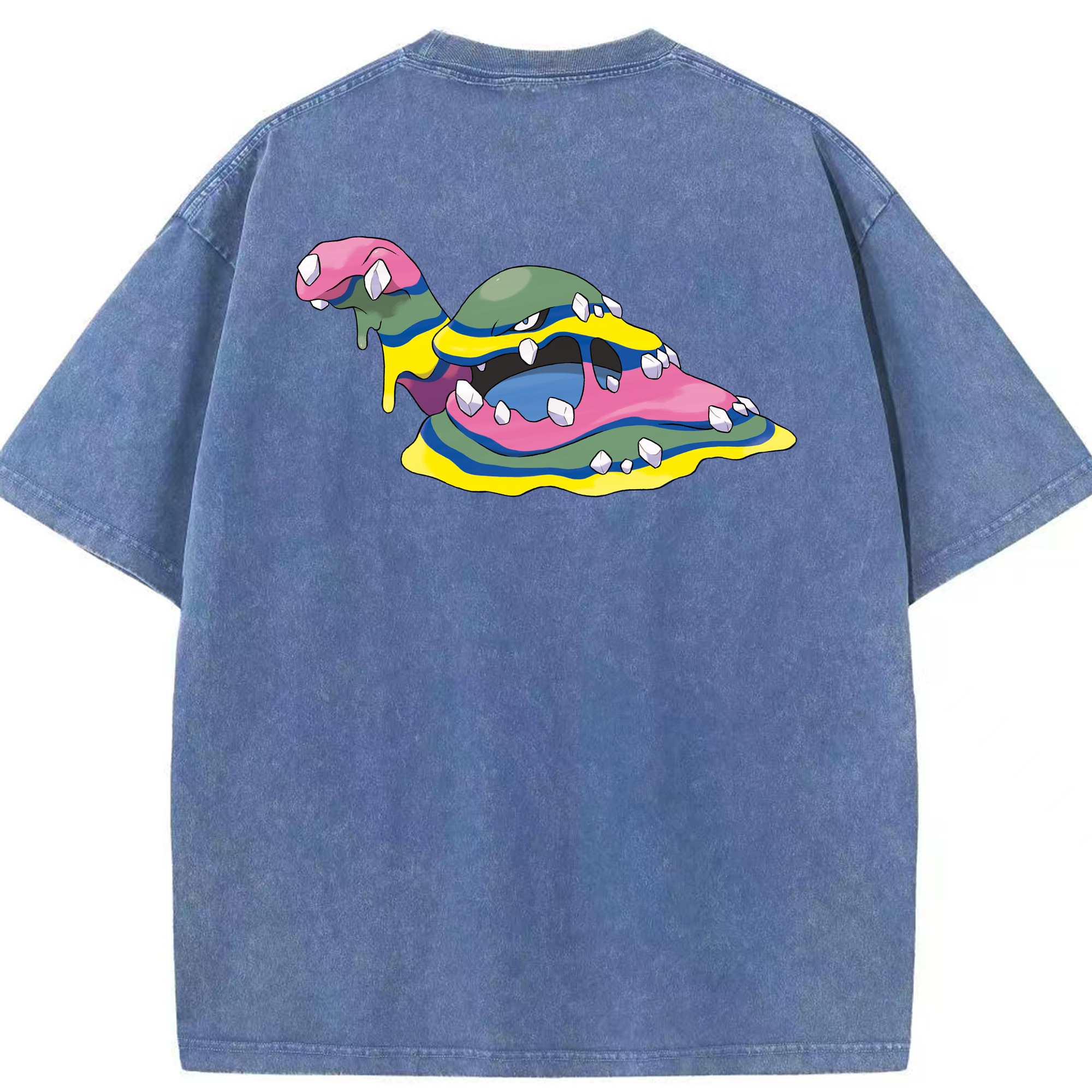 （画像用） ポケットモンスター Pokémon 綿100% ヴィンテージ風 半袖Tシャツ（背面プリント）