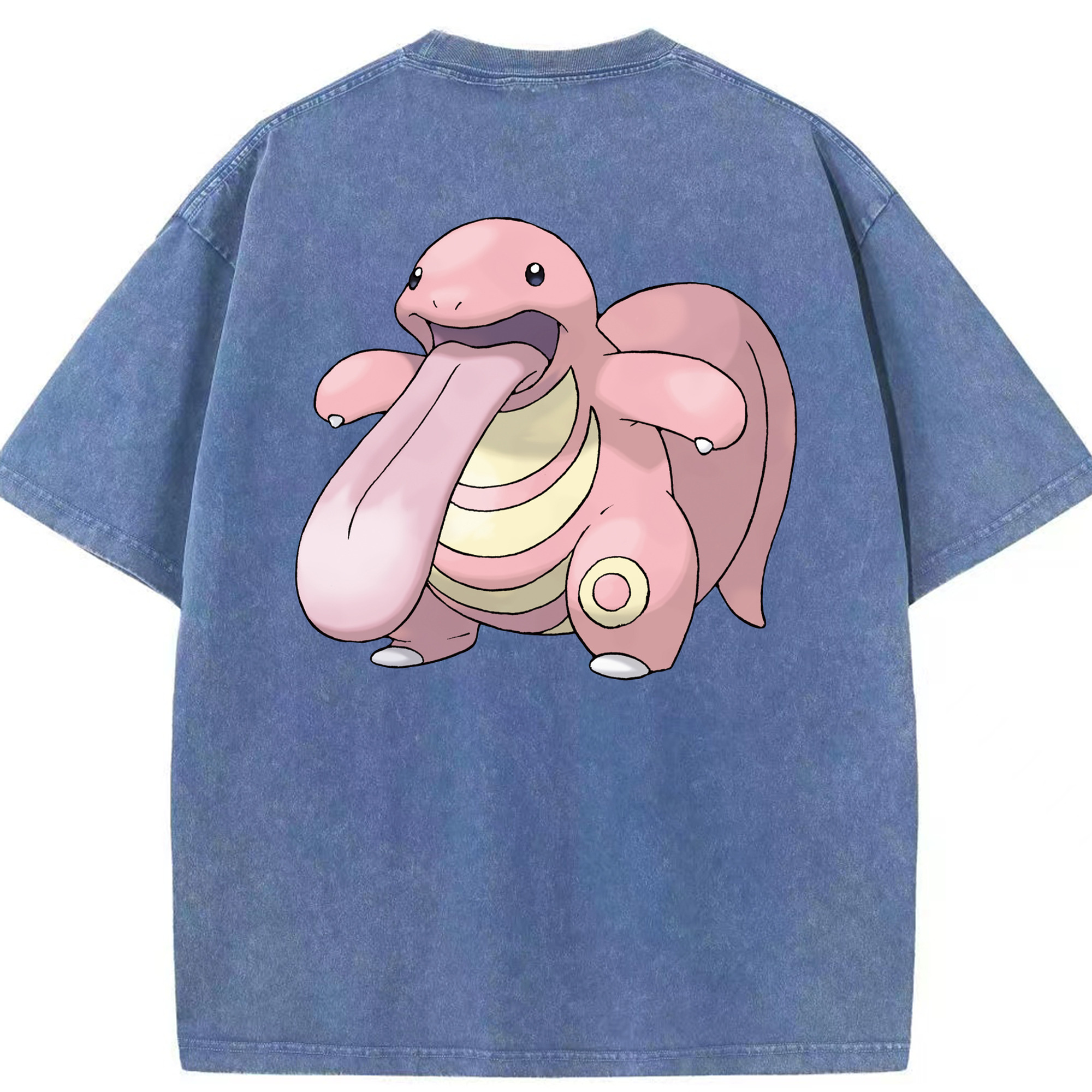 （画像用） ポケットモンスター Pokémon 綿100% ヴィンテージ風 半袖Tシャツ（背面プリント）