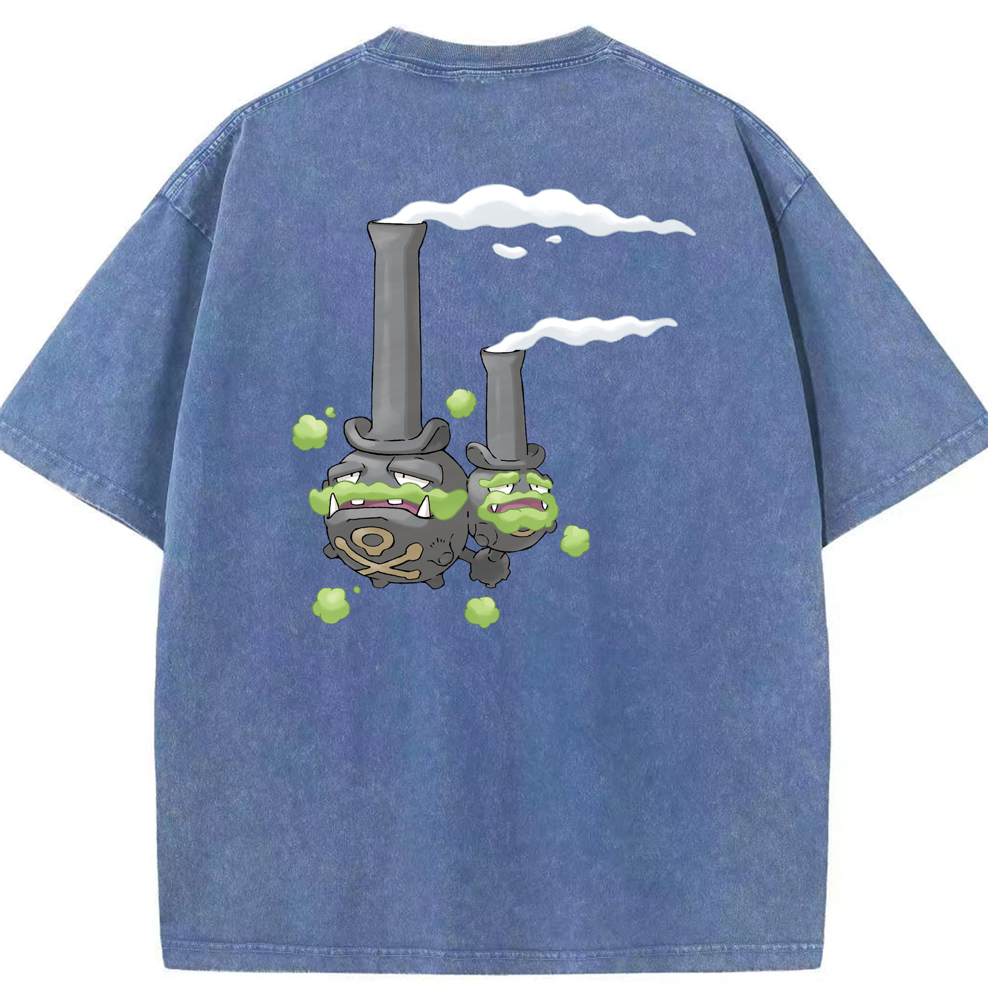 （画像用） ポケットモンスター Pokémon 綿100% ヴィンテージ風 半袖Tシャツ（背面プリント）