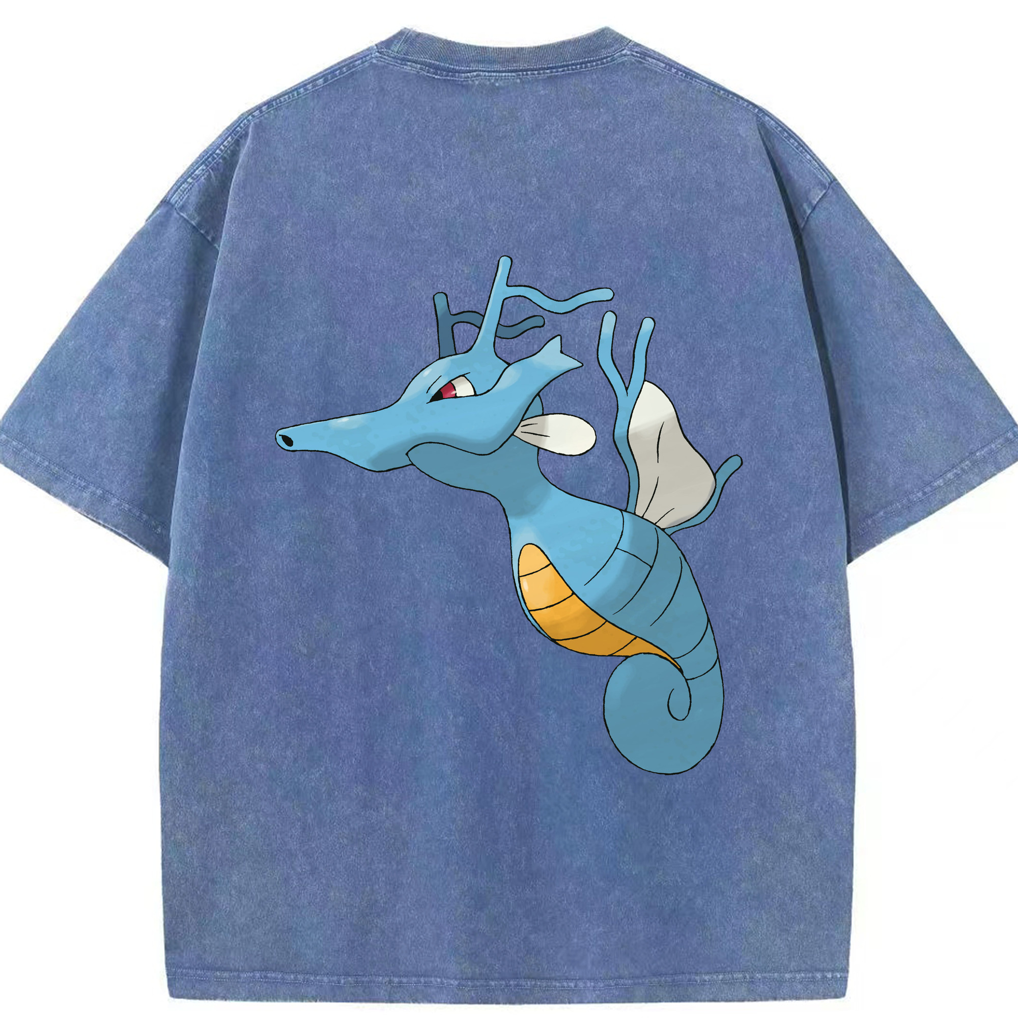 （画像用） ポケットモンスター Pokémon 綿100% ヴィンテージ風 半袖Tシャツ（背面プリント）