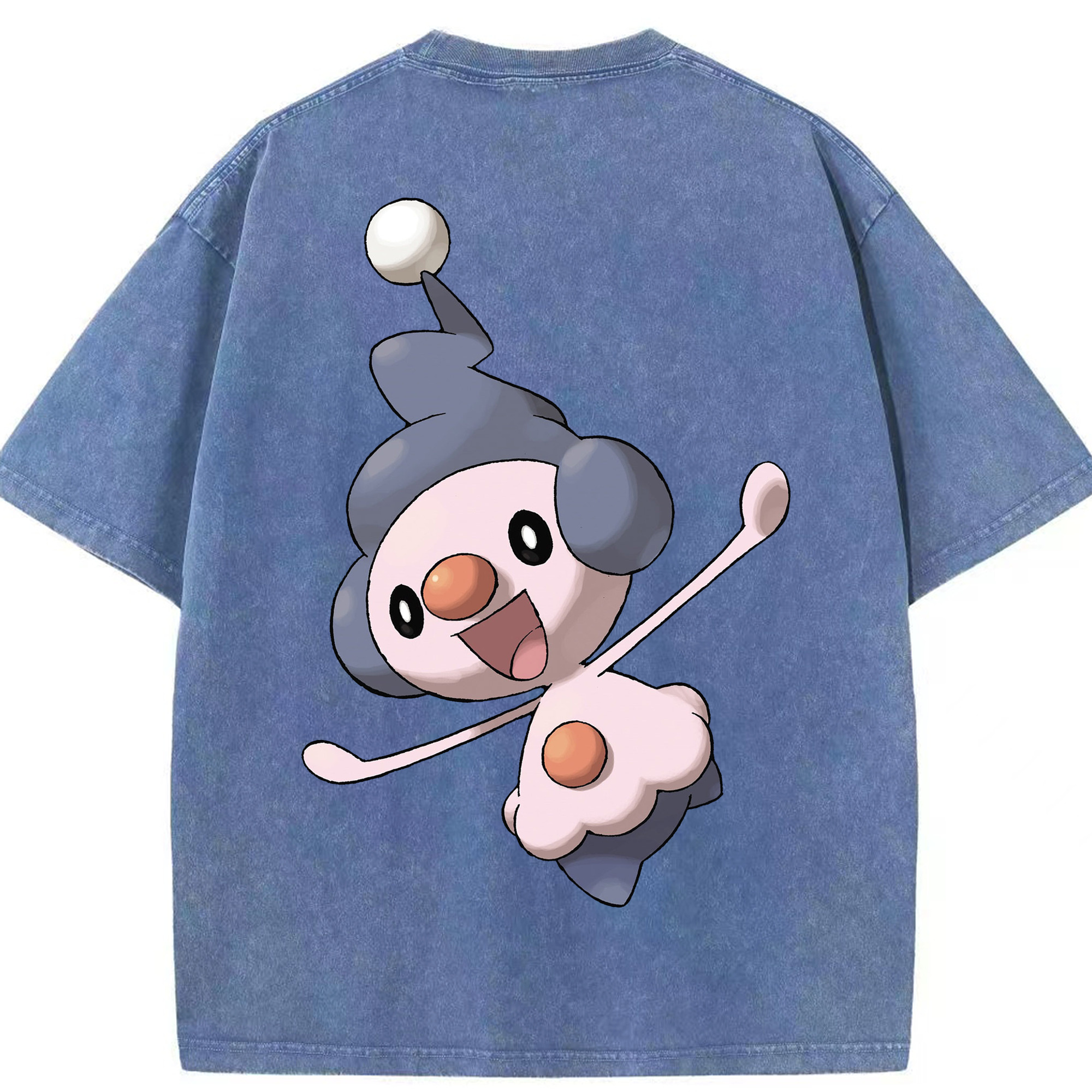 （画像用） ポケットモンスター Pokémon 綿100% ヴィンテージ風 半袖Tシャツ（背面プリント）