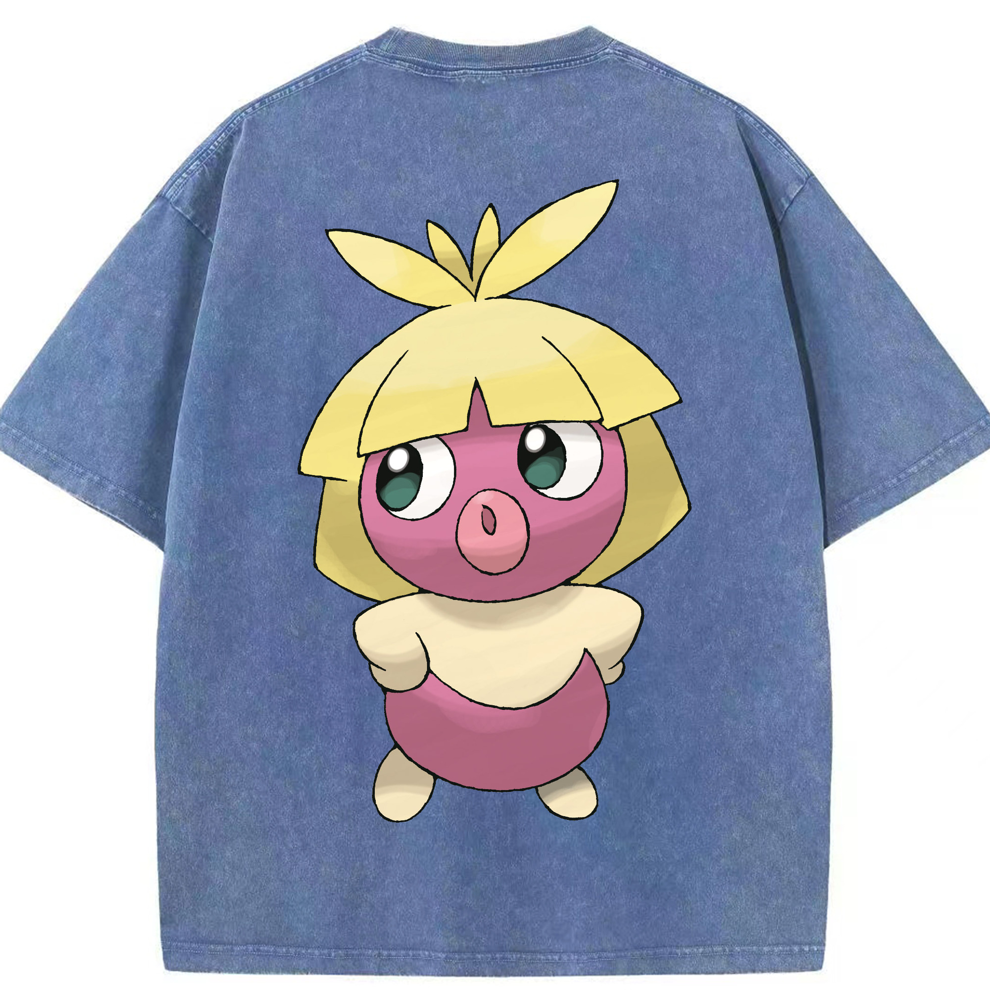 （画像用） ポケットモンスター Pokémon 綿100% ヴィンテージ風 半袖Tシャツ（背面プリント）