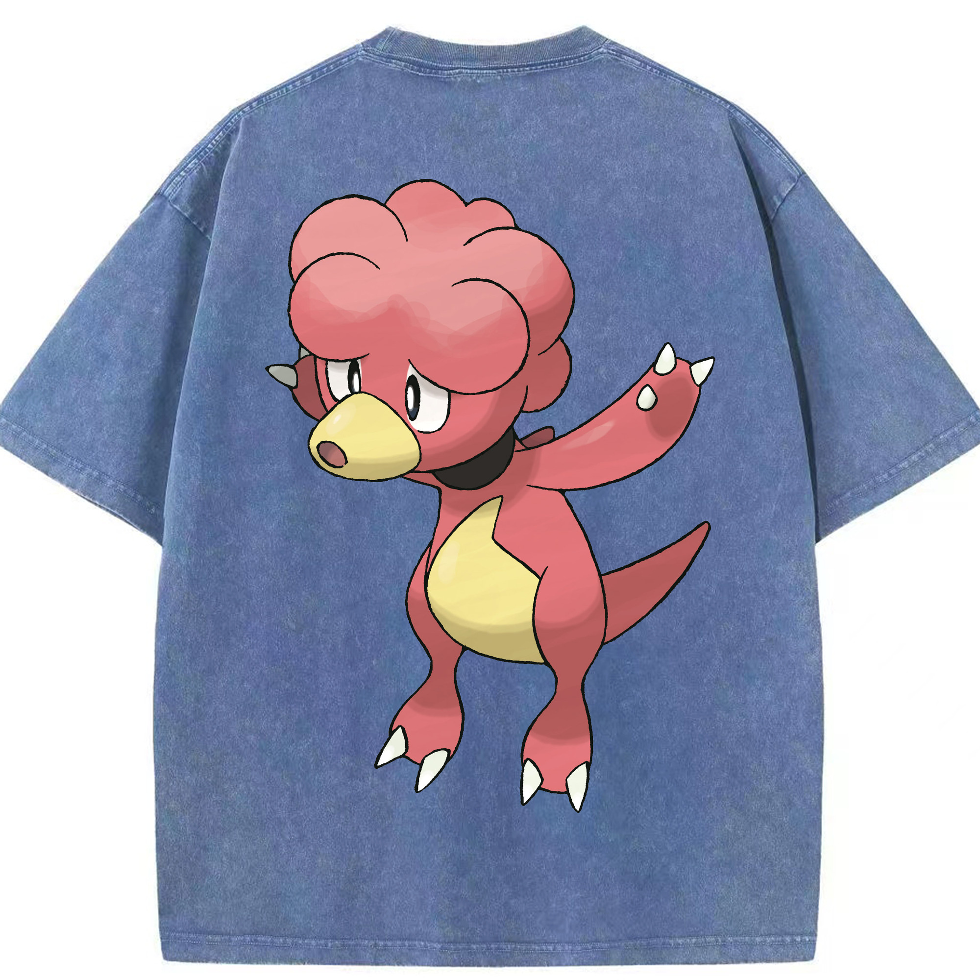 （画像用） ポケットモンスター Pokémon 綿100% ヴィンテージ風 半袖Tシャツ（背面プリント）