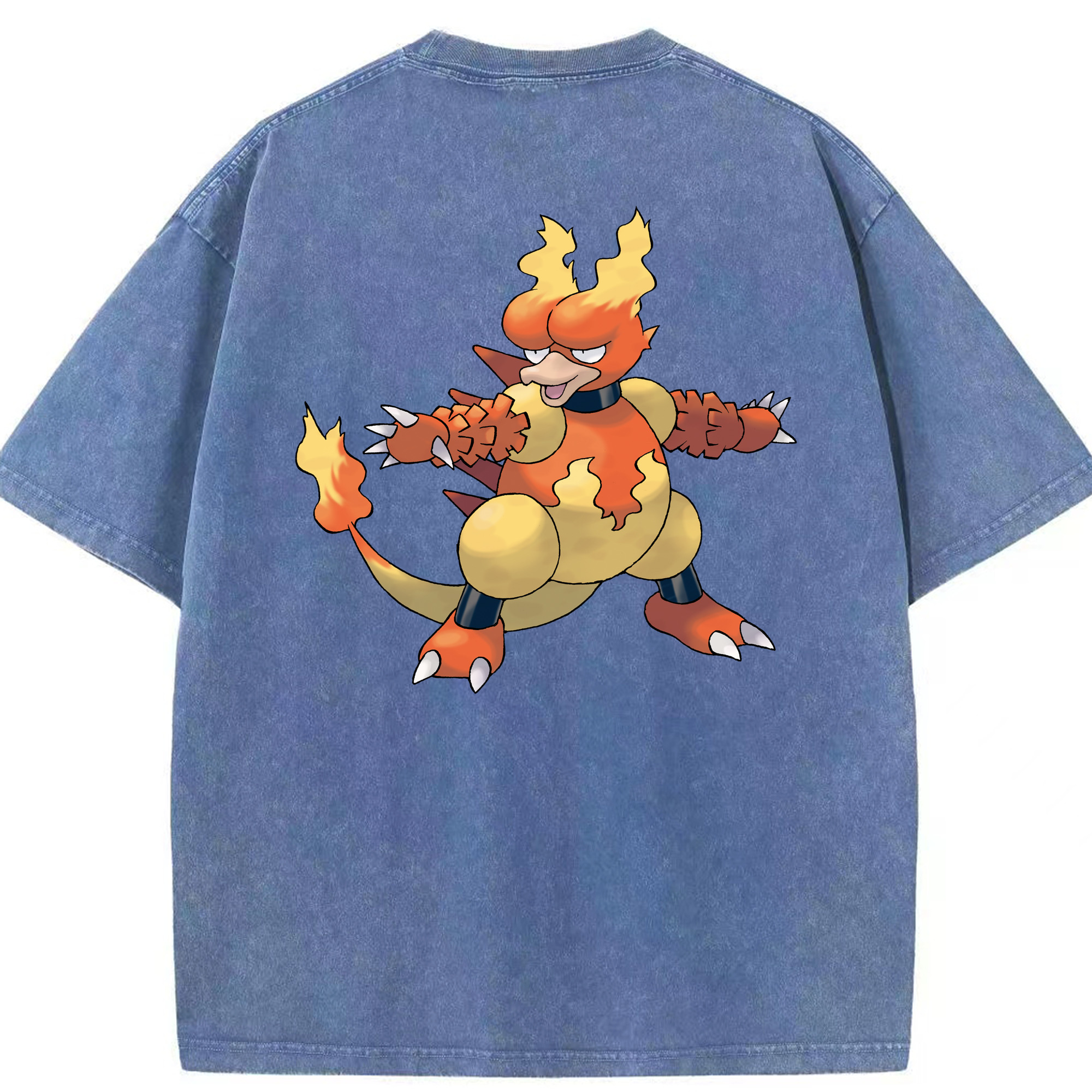 （画像用） ポケットモンスター Pokémon 綿100% ヴィンテージ風 半袖Tシャツ（背面プリント）