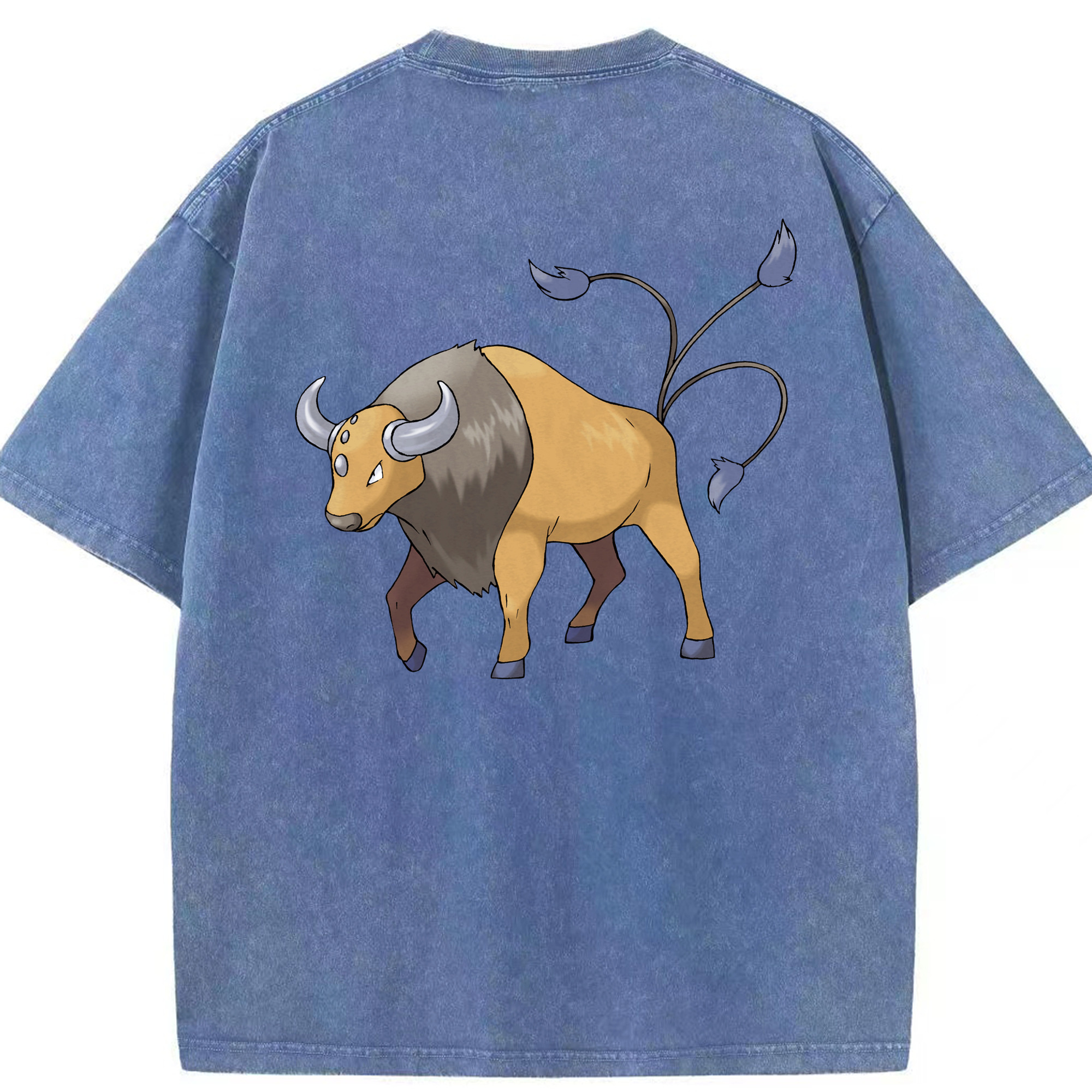 （画像用） ポケットモンスター Pokémon 綿100% ヴィンテージ風 半袖Tシャツ（背面プリント）