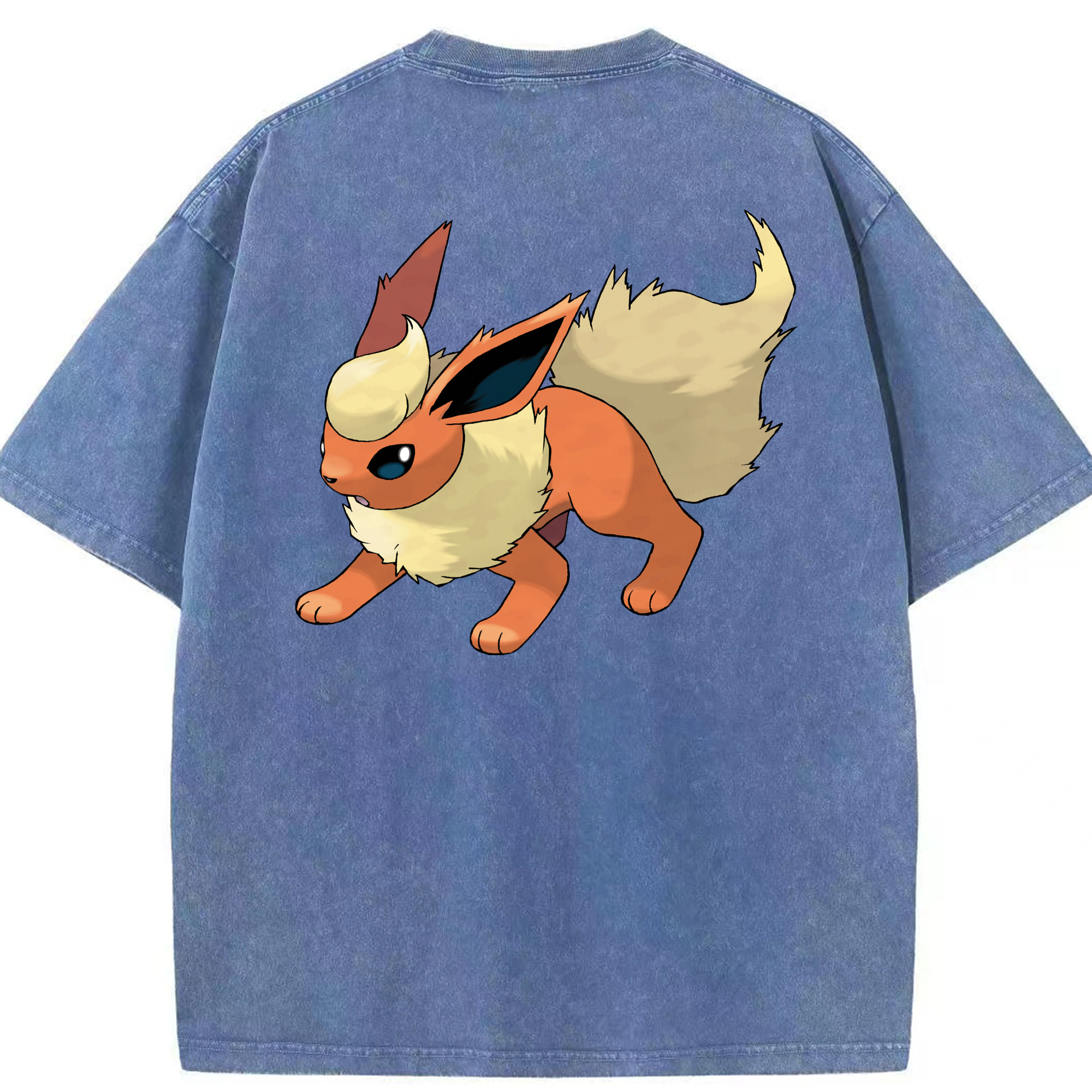 （画像用） ポケットモンスター Pokémon 綿100% ヴィンテージ風 半袖Tシャツ（背面プリント）