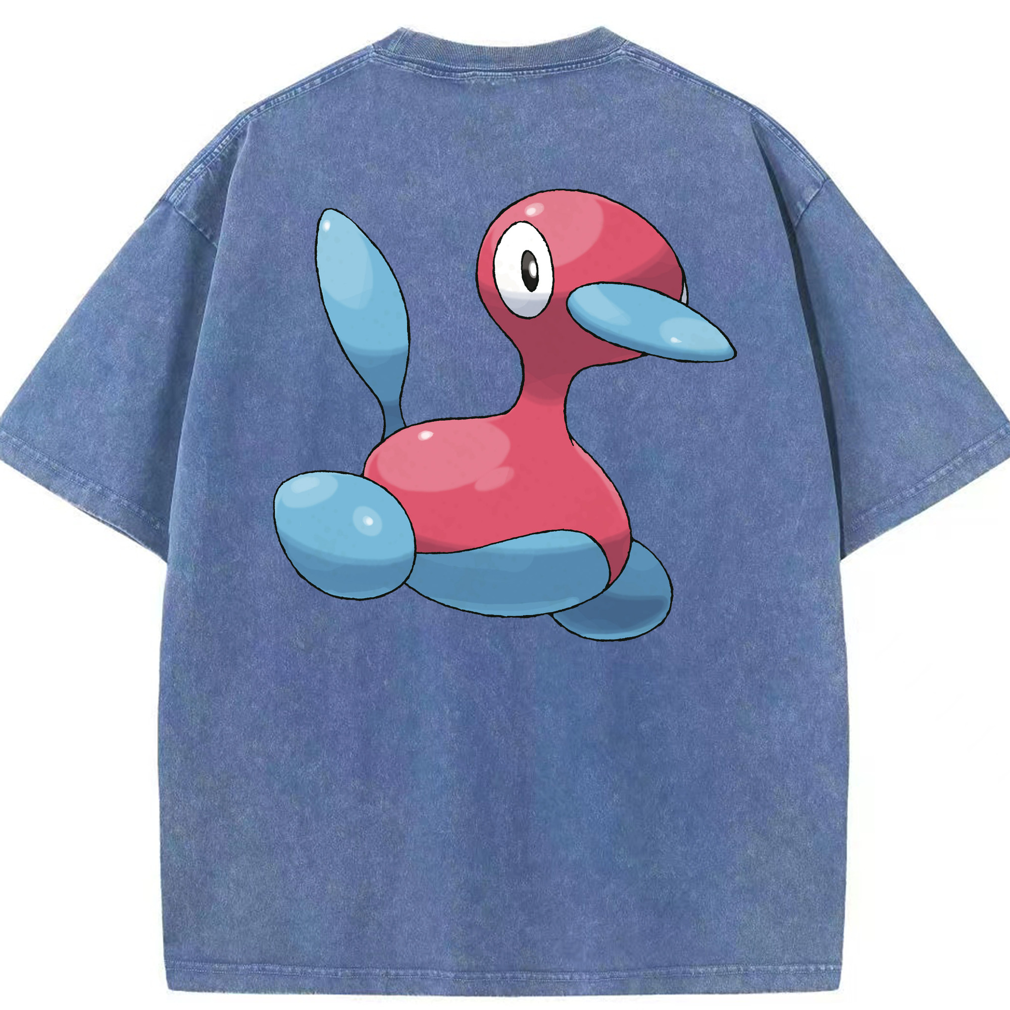 （画像用） ポケットモンスター Pokémon 綿100% ヴィンテージ風 半袖Tシャツ（背面プリント）