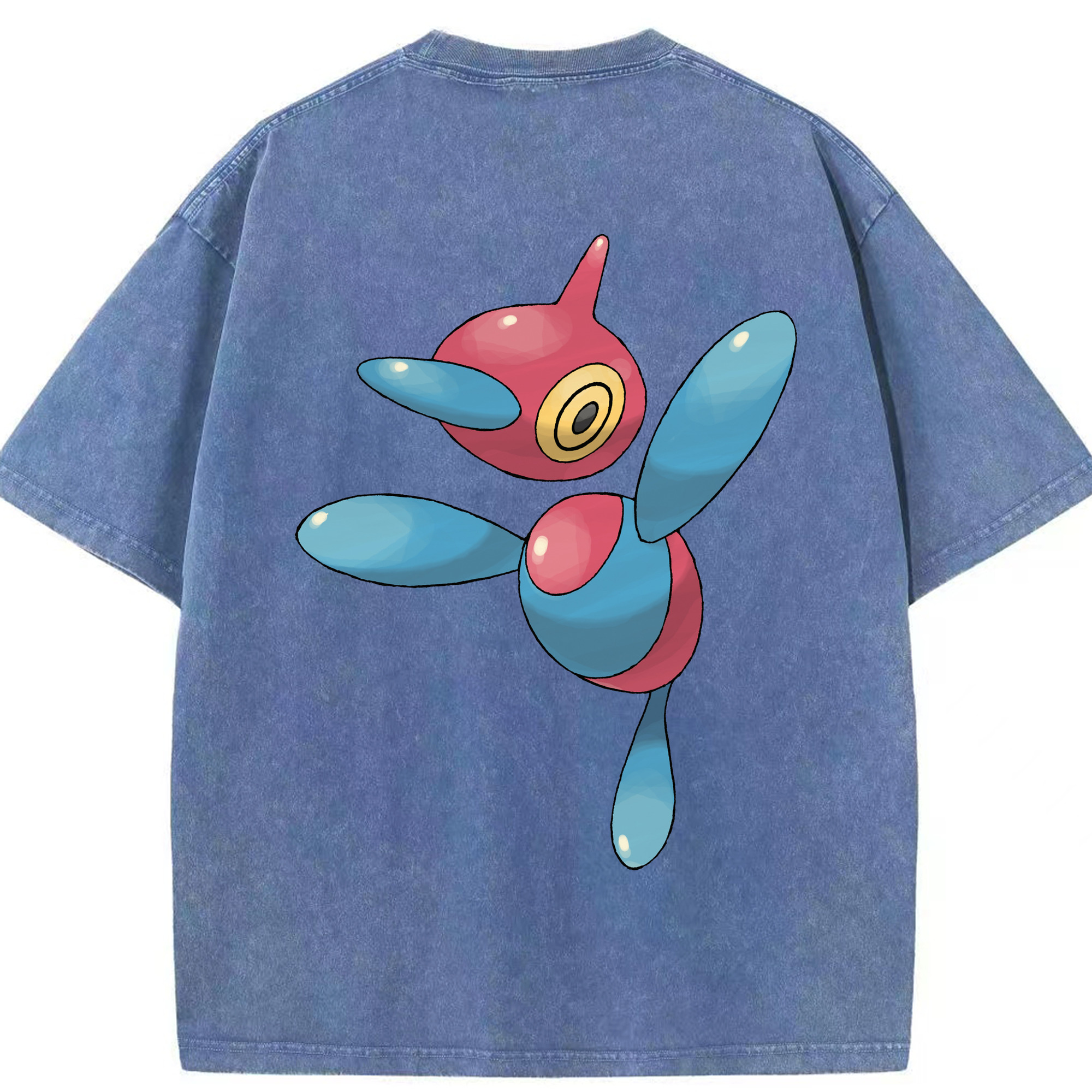 （画像用） ポケットモンスター Pokémon 綿100% ヴィンテージ風 半袖Tシャツ（背面プリント）