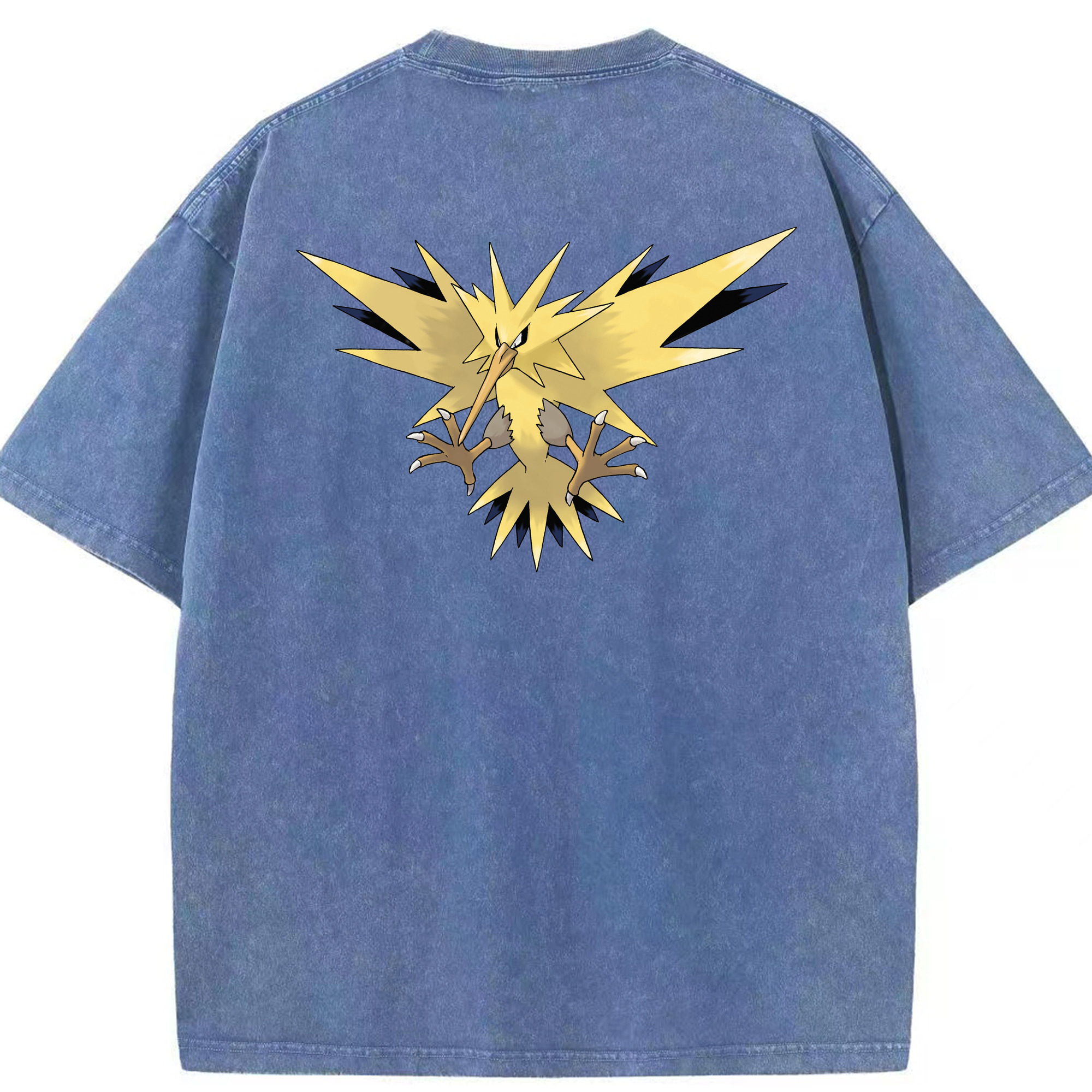 （画像用） ポケットモンスター Pokémon 綿100% ヴィンテージ風 半袖Tシャツ（背面プリント）