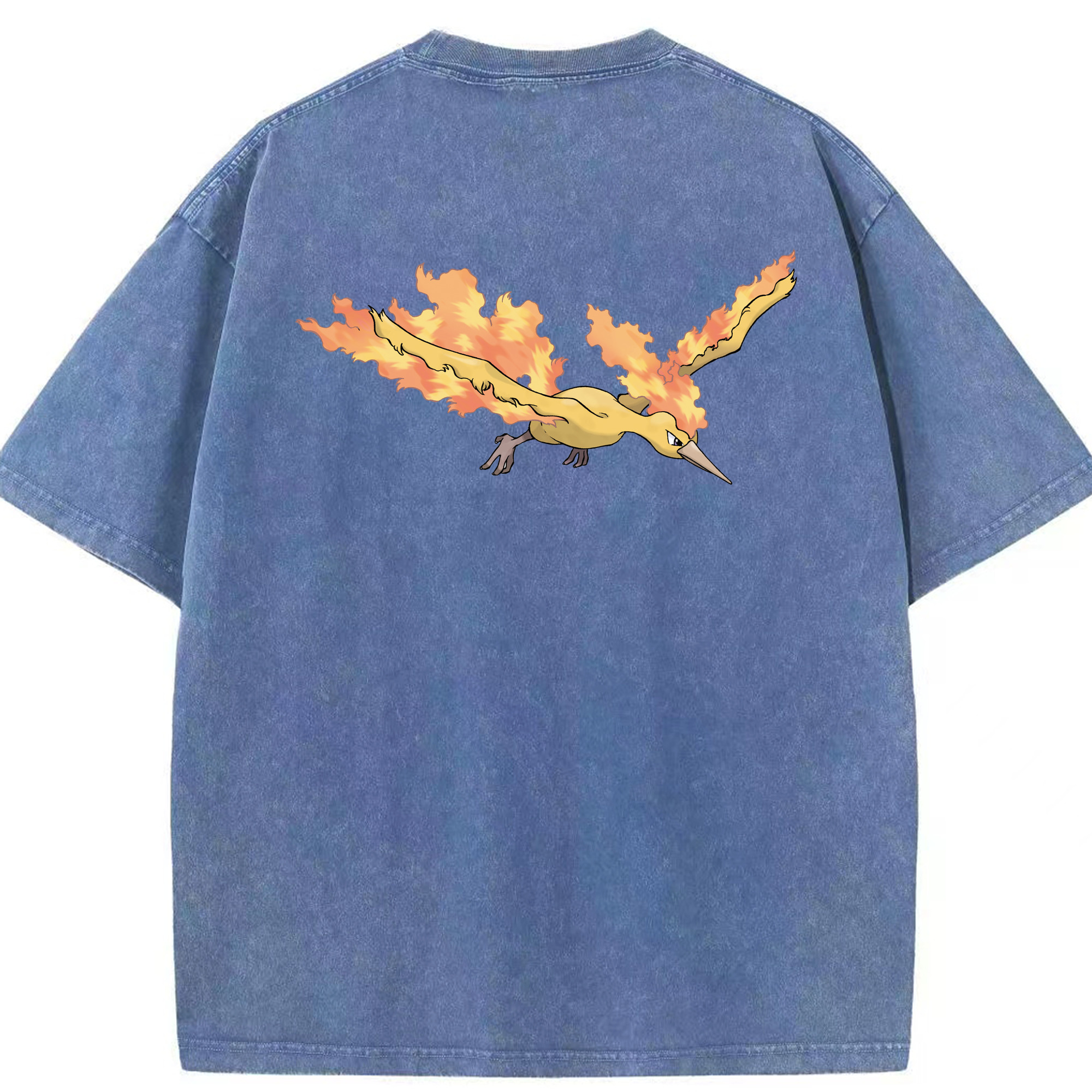 （画像用） ポケットモンスター Pokémon 綿100% ヴィンテージ風 半袖Tシャツ（背面プリント）