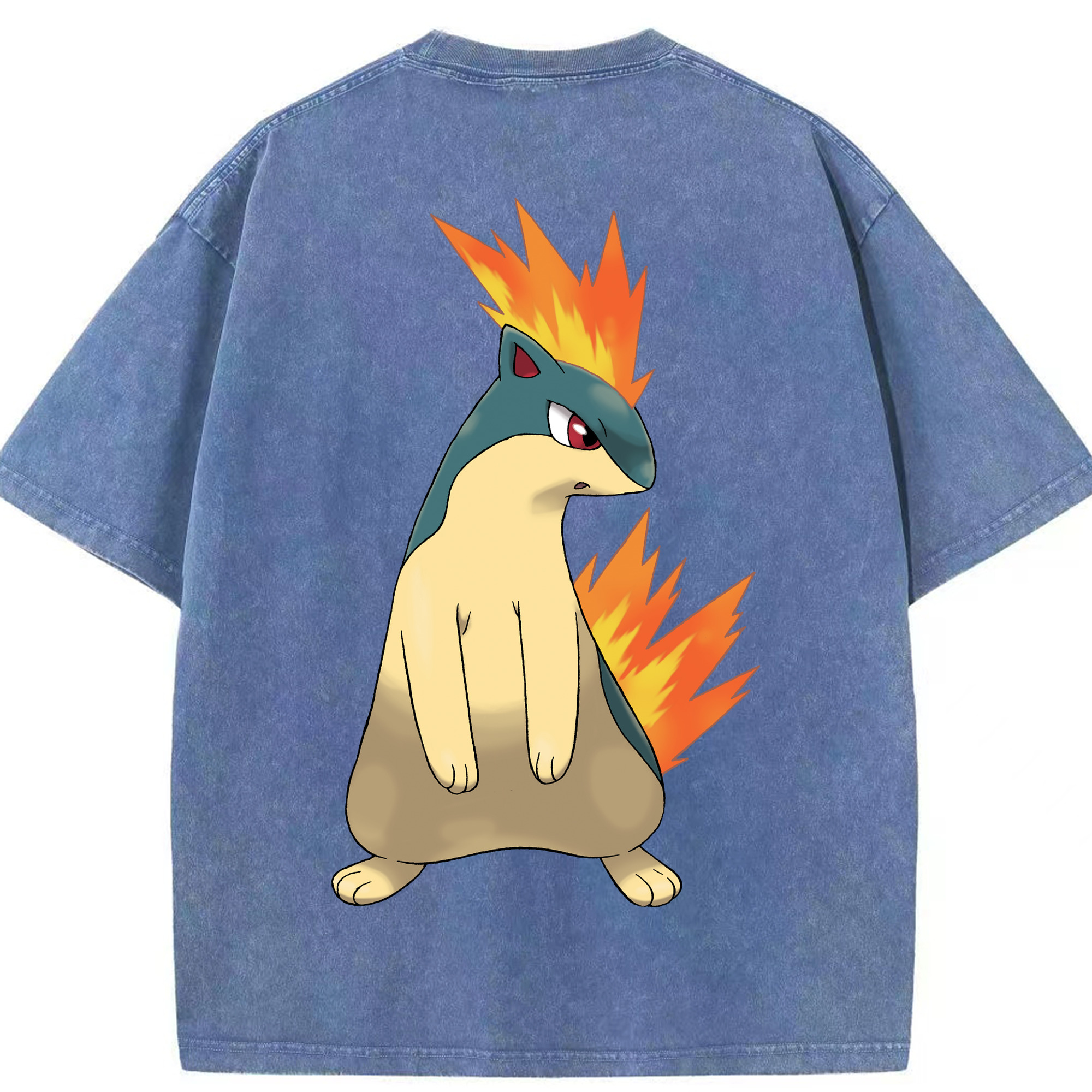 （画像用） ポケットモンスター Pokémon 綿100% ヴィンテージ風 半袖Tシャツ（背面プリント）